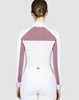 Aveen Long Sleeve Show Shirt (White/Mauve)
