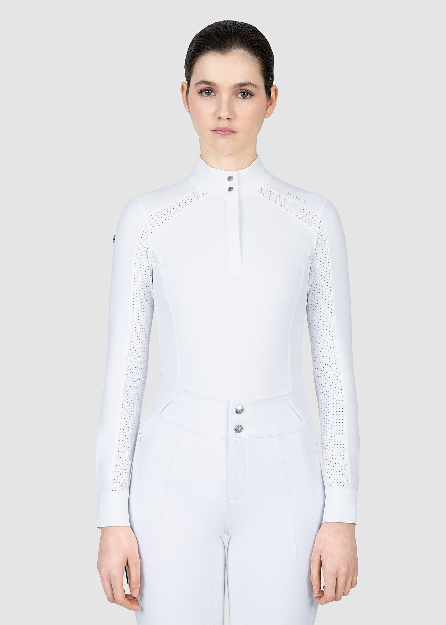Aveen Long Sleeve Show Shirt (White)
