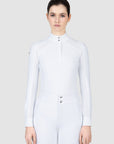 Aveen Long Sleeve Show Shirt (White)