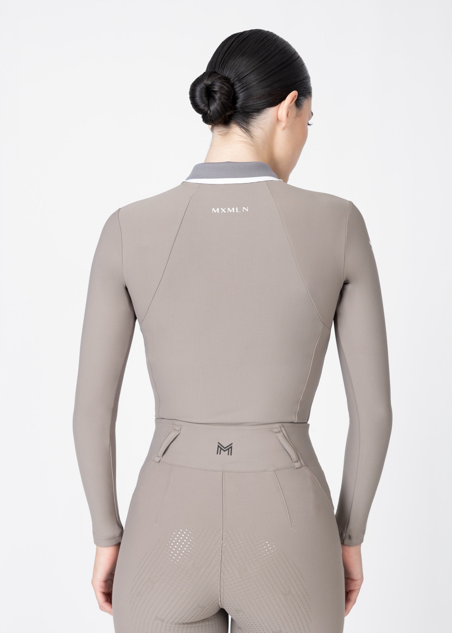 Concept Long Sleeve Polo Shirt (Taupe)