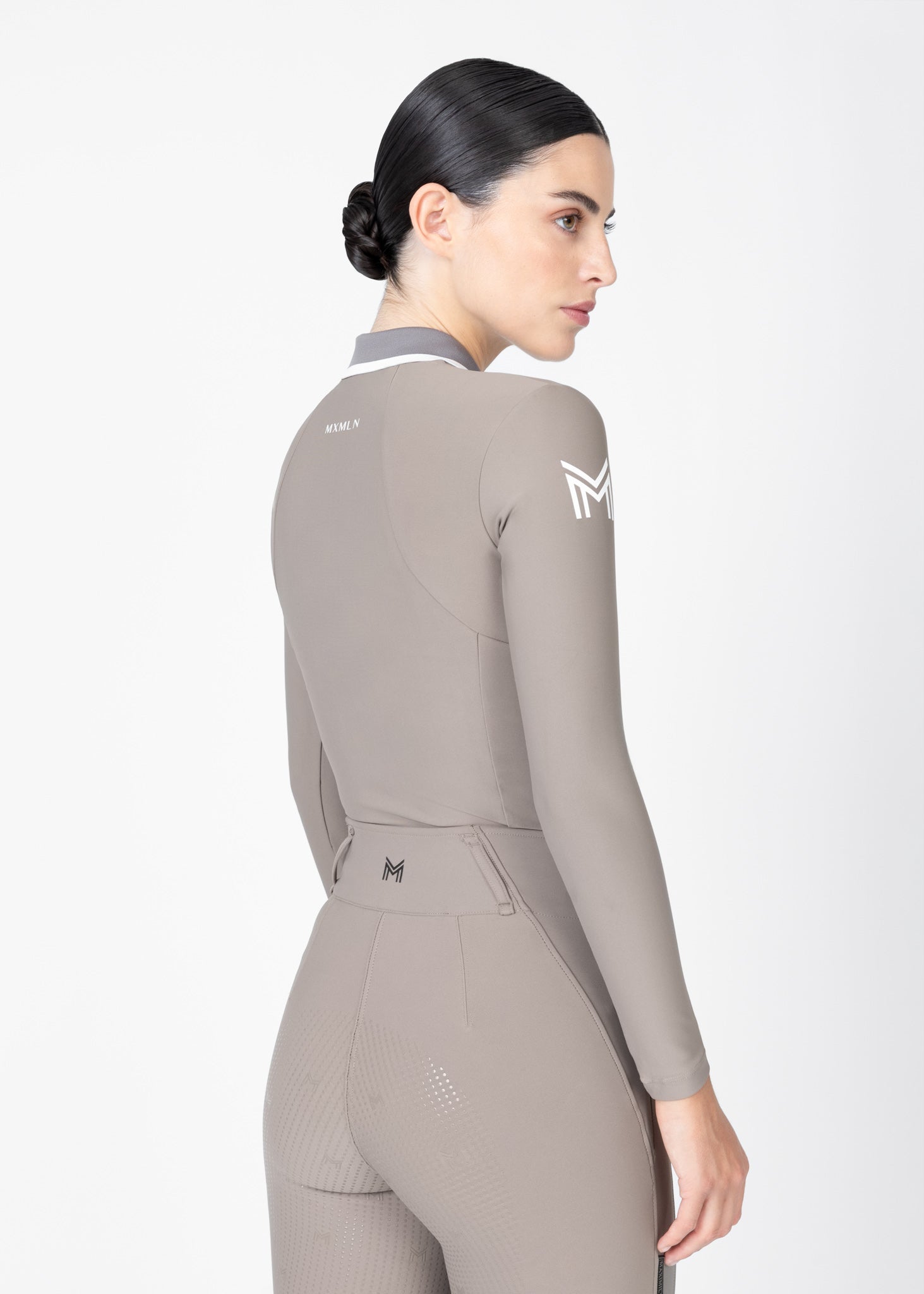 Concept Long Sleeve Polo Shirt (Taupe)