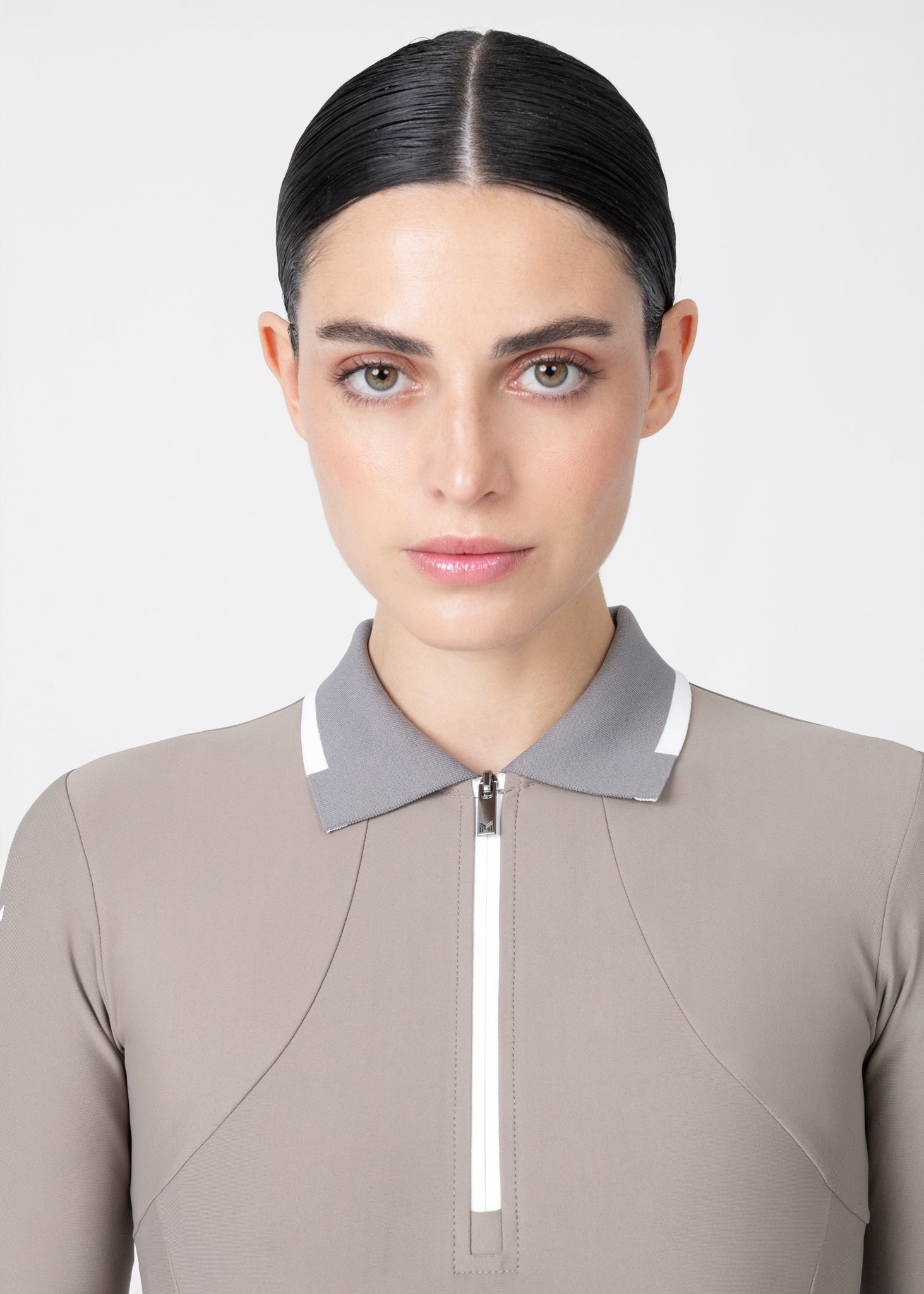 Concept Long Sleeve Polo Shirt (Taupe)