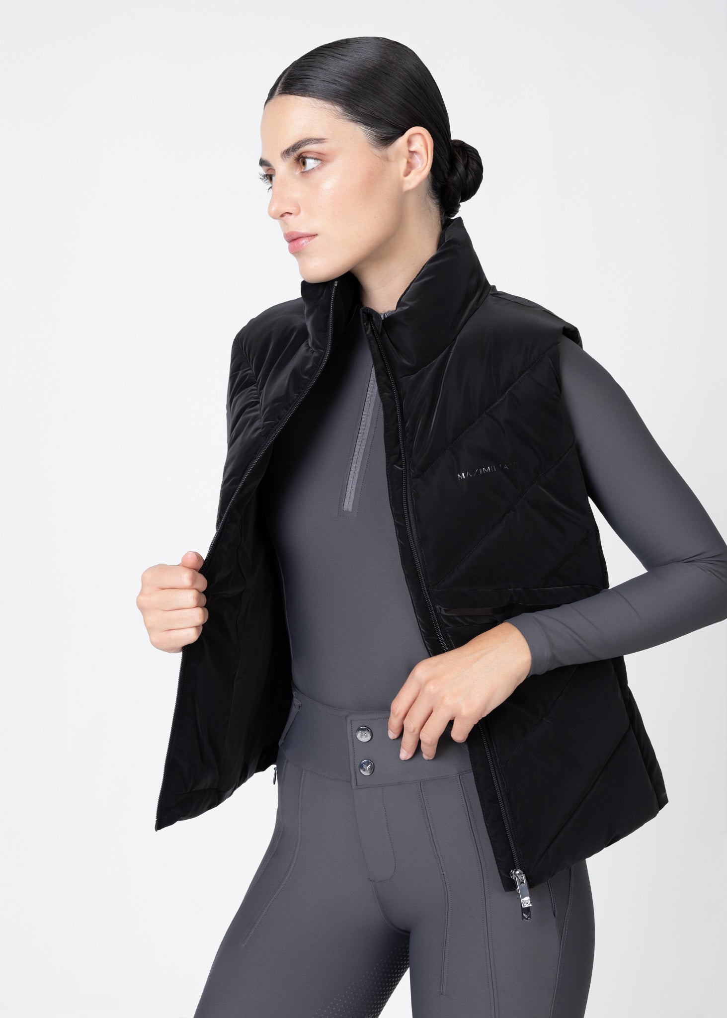 Astro Puffer Vest (Black)