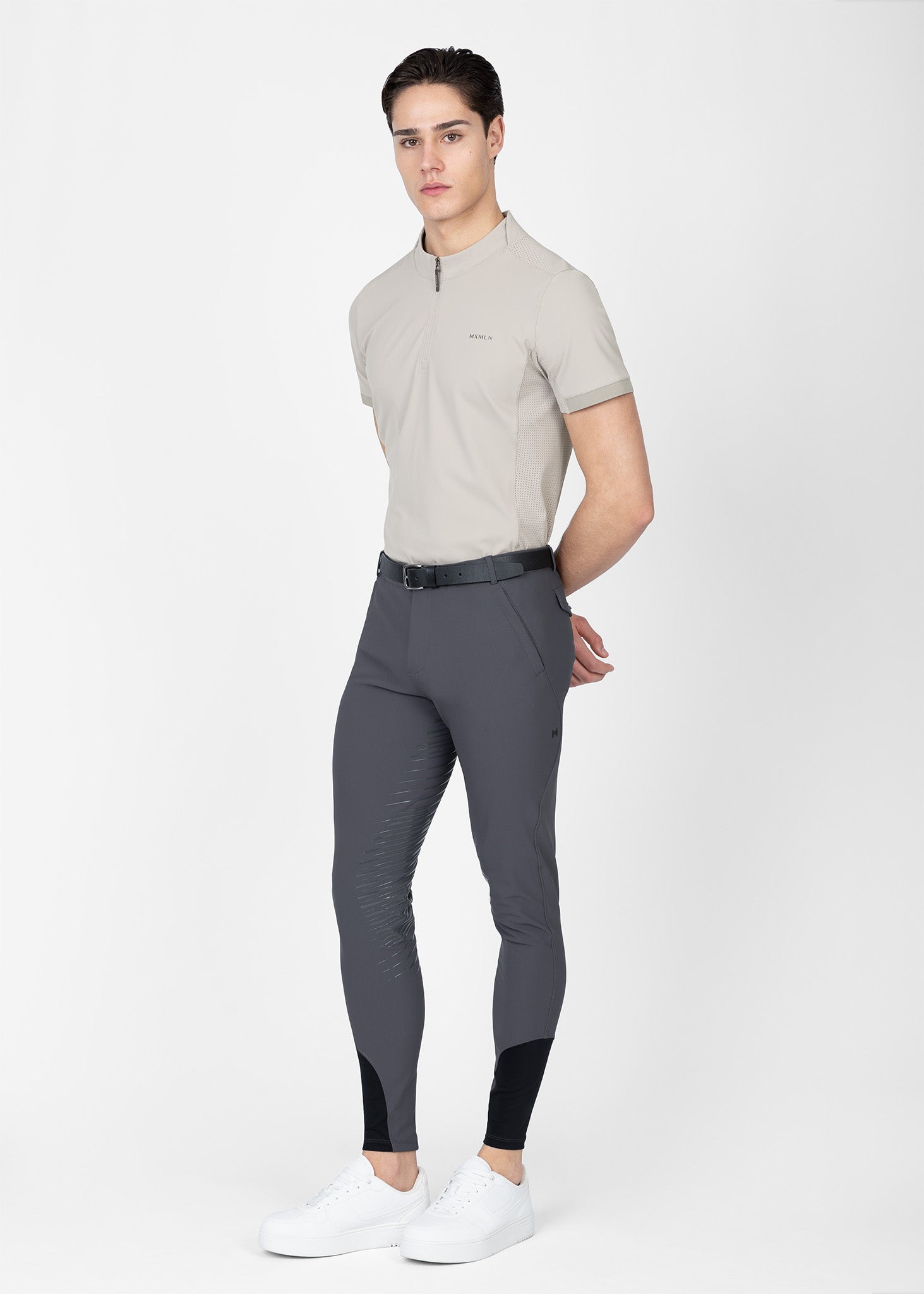 Track Short Sleeve Base Layer (Soft Taupe)