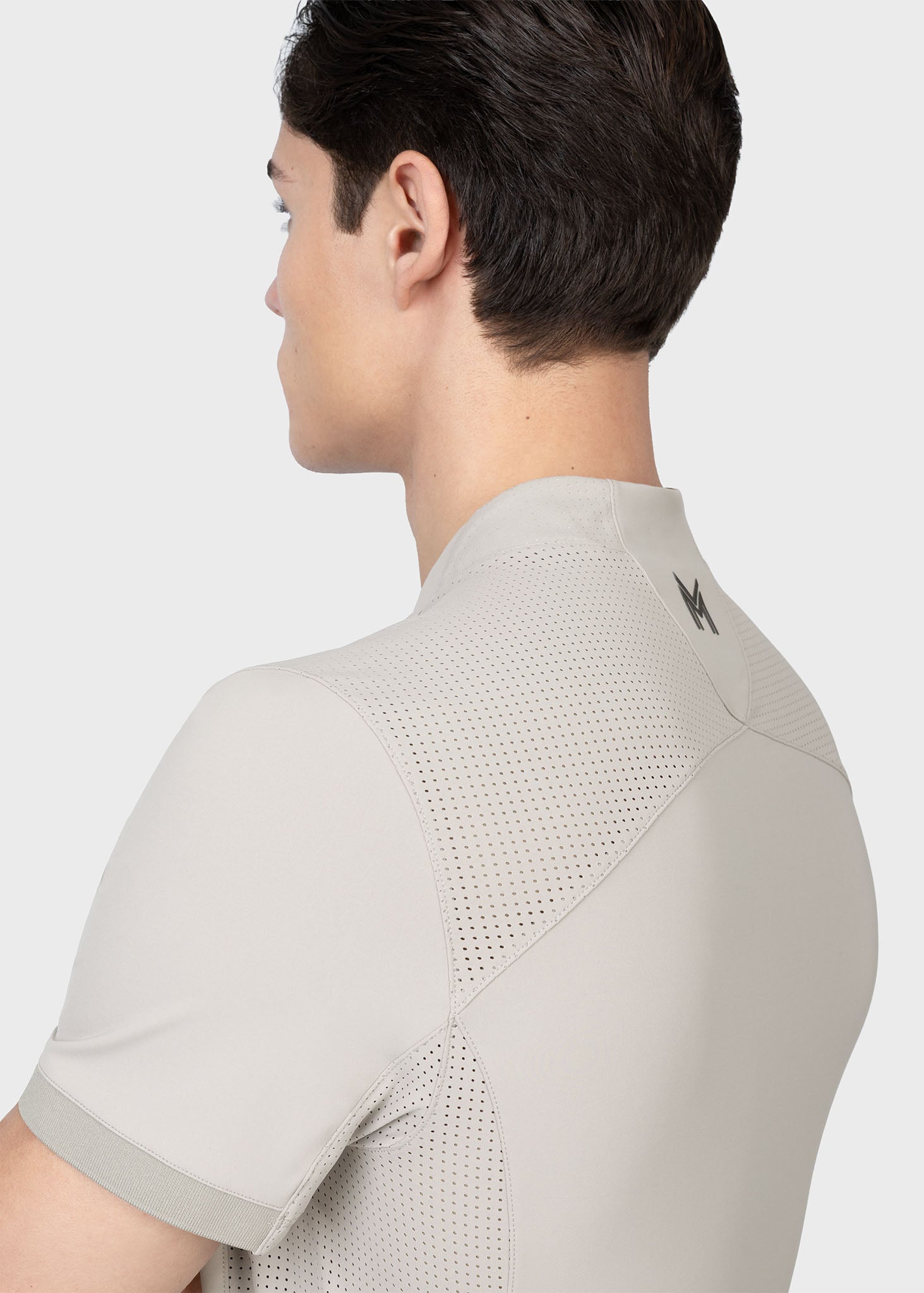 Track Short Sleeve Base Layer (Soft Taupe)