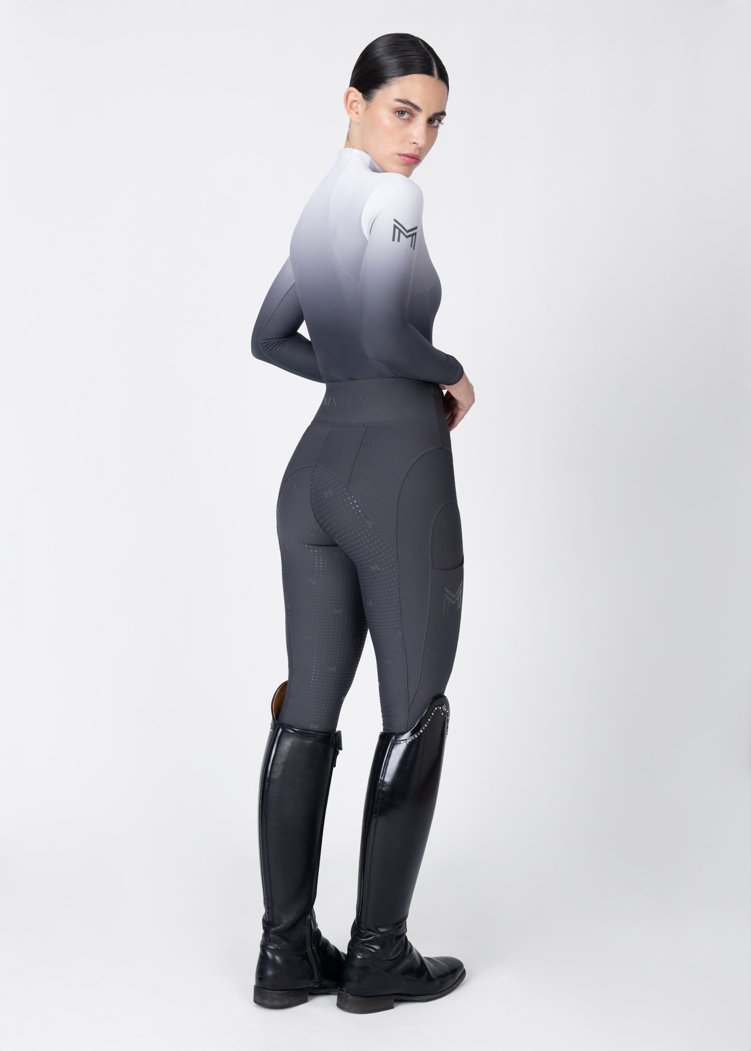 Ombré Long Sleeve Base Layer (Graphite)