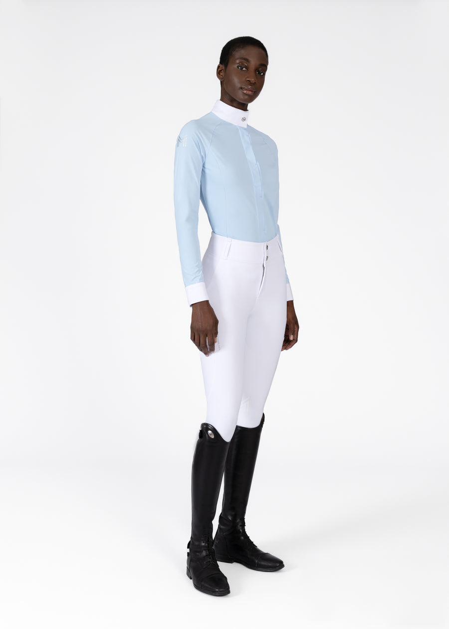 Aira Long Sleeve Show Shirt (Aqua)