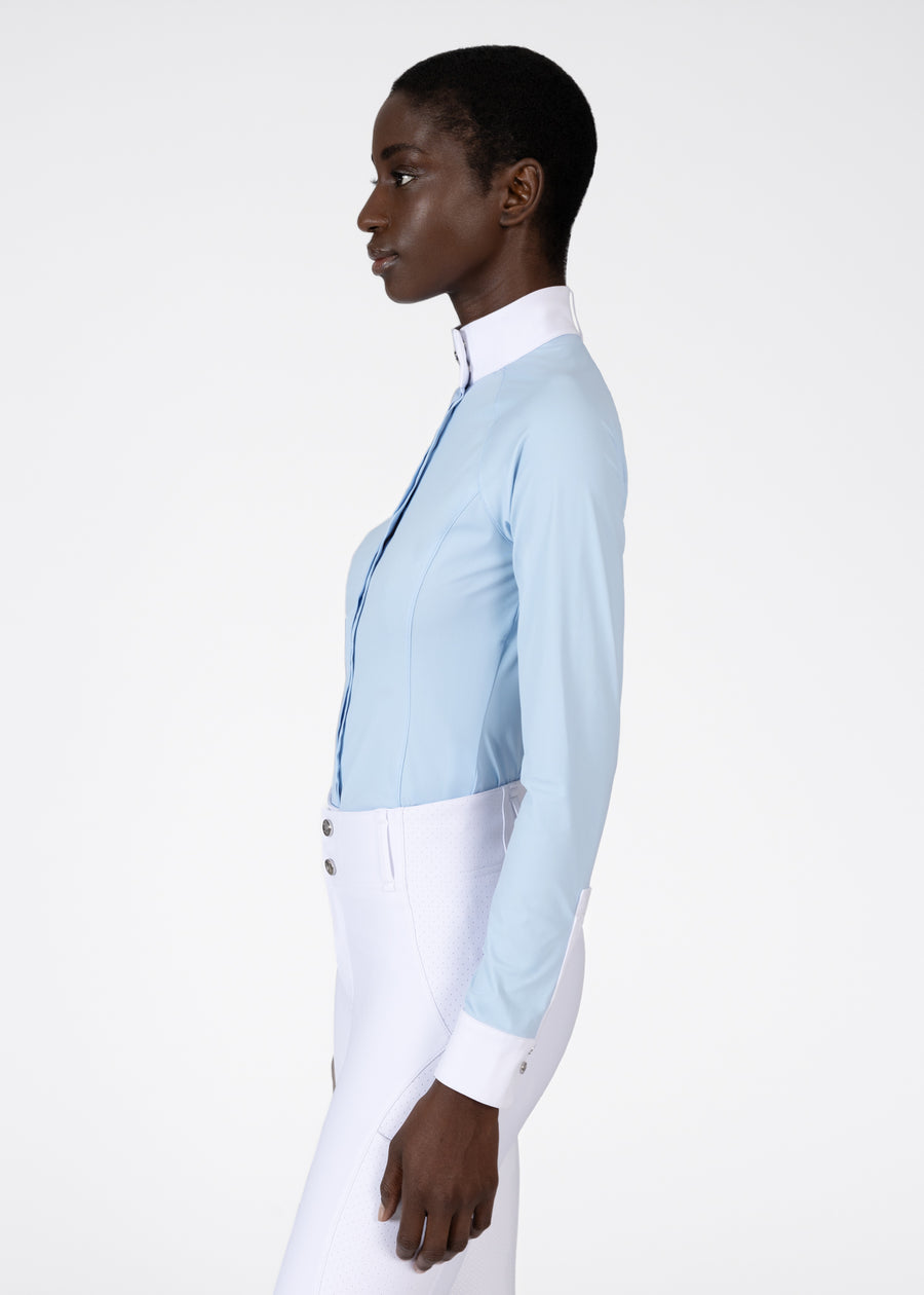 Aira Long Sleeve Show Shirt (Aqua)