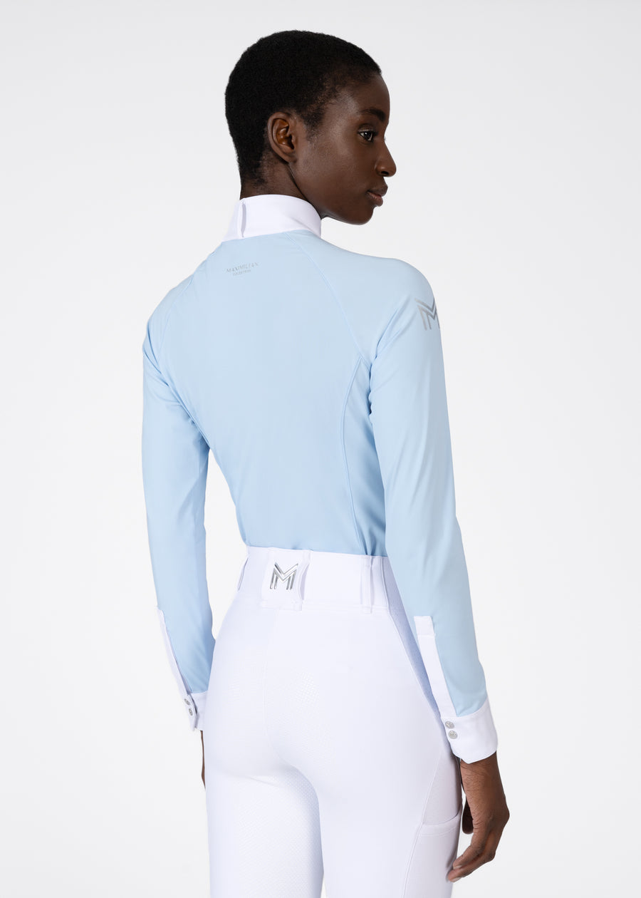 Aira Long Sleeve Show Shirt (Aqua)