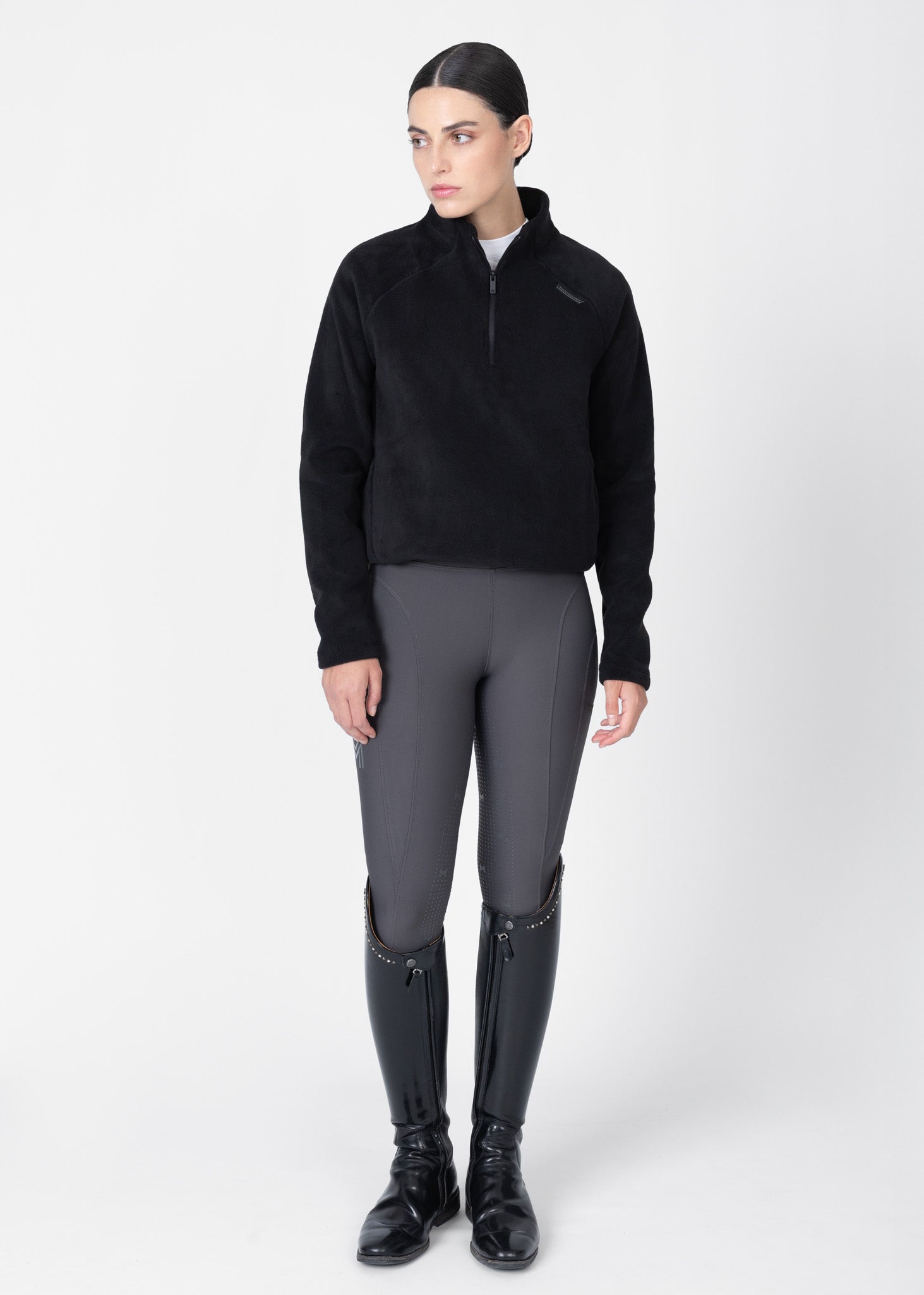 Women Versa Fleece Halfzip (Black)