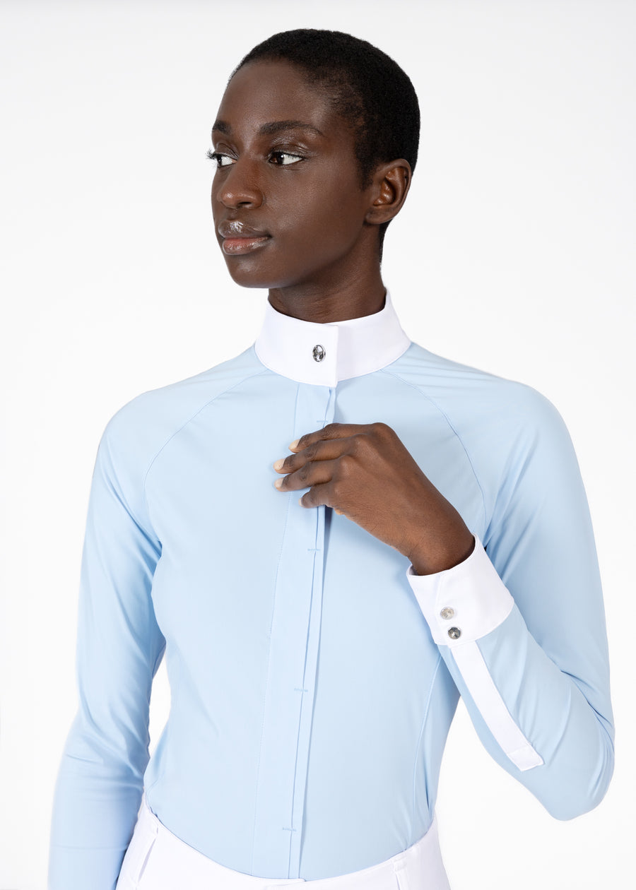 Aira Long Sleeve Show Shirt (Aqua)