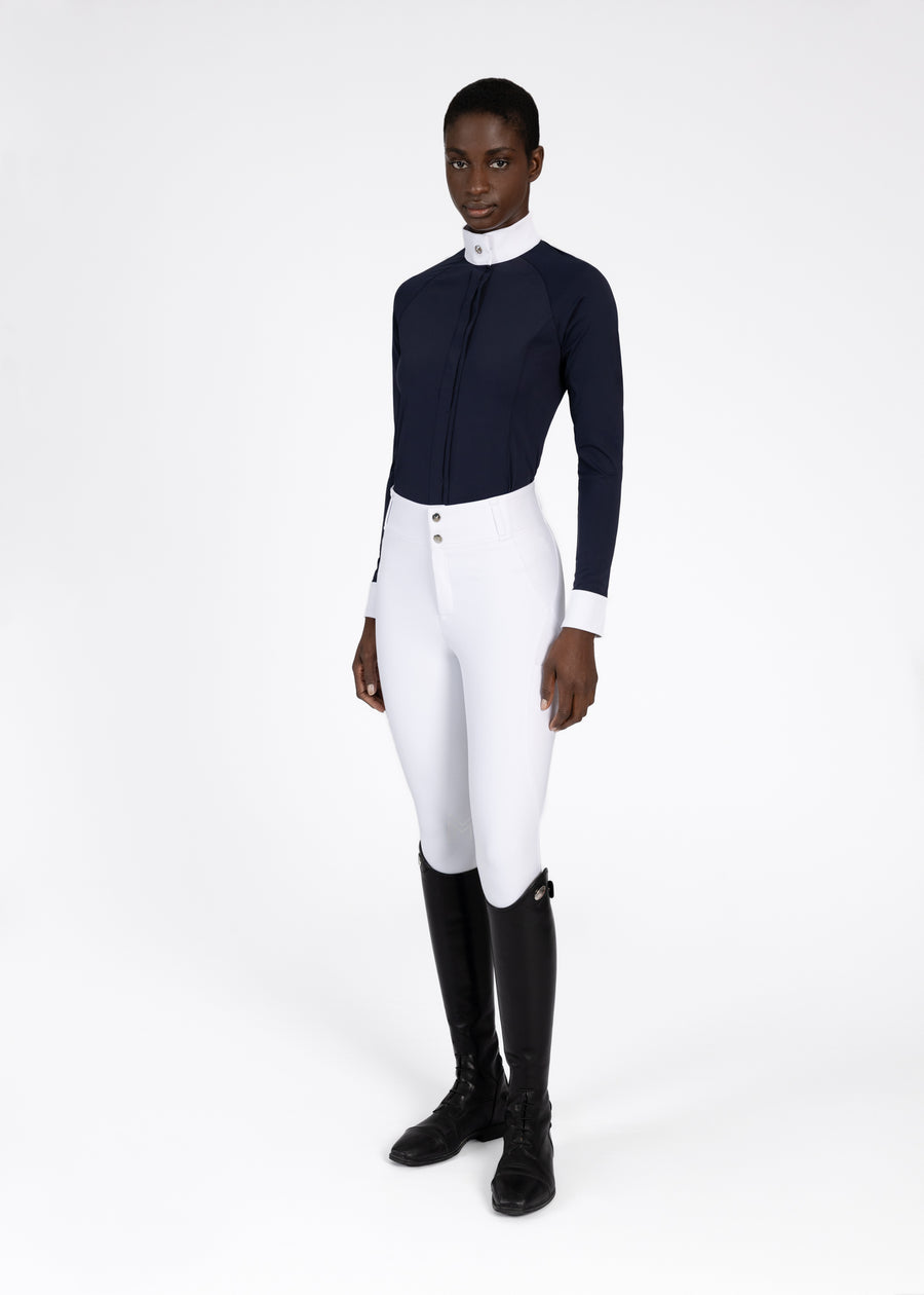 Aira Long Sleeve Show Shirt (Navy)