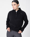 Women Versa Fleece Halfzip (Black)