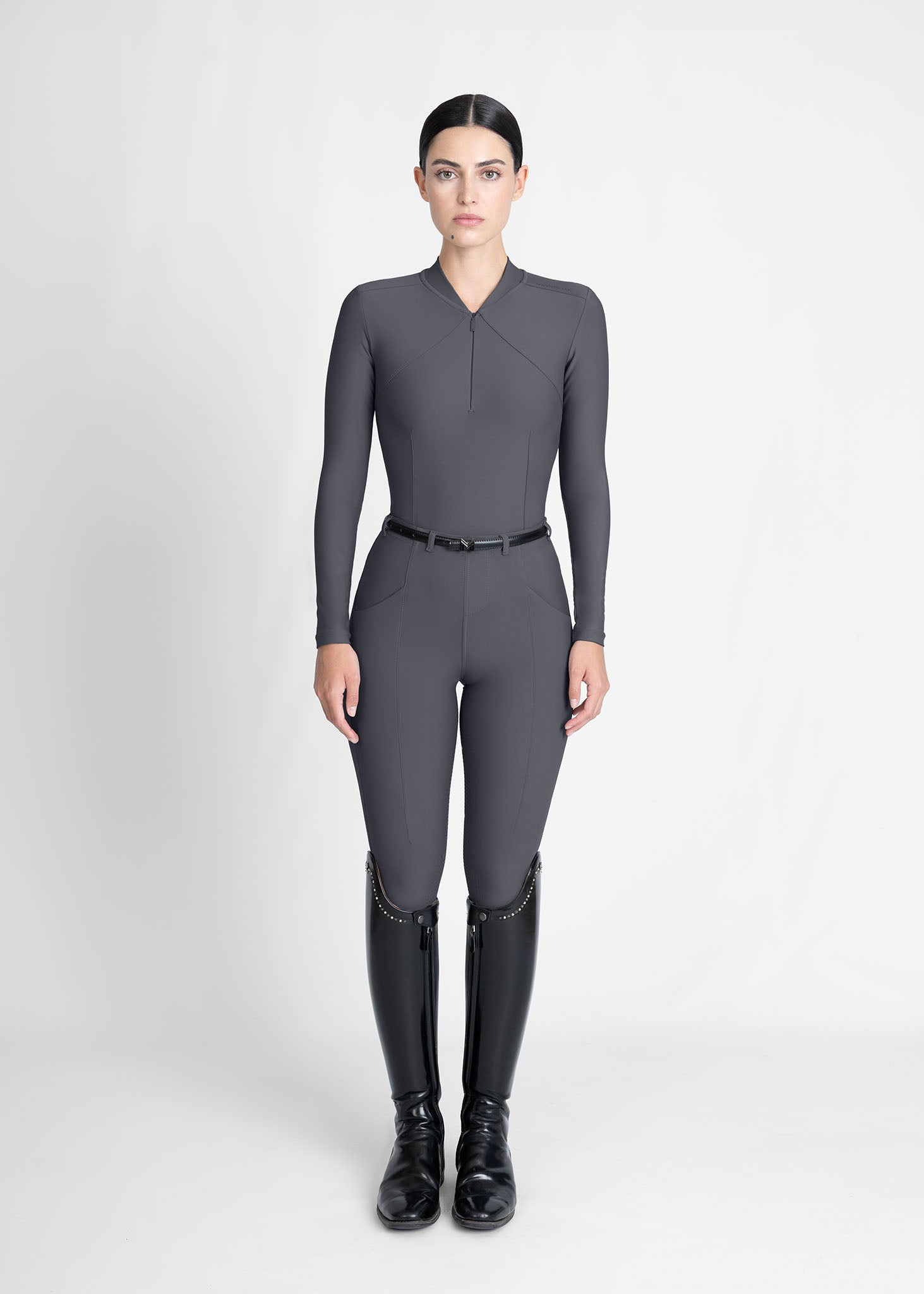 Velya Long Sleeve Base Layer (Graphite)