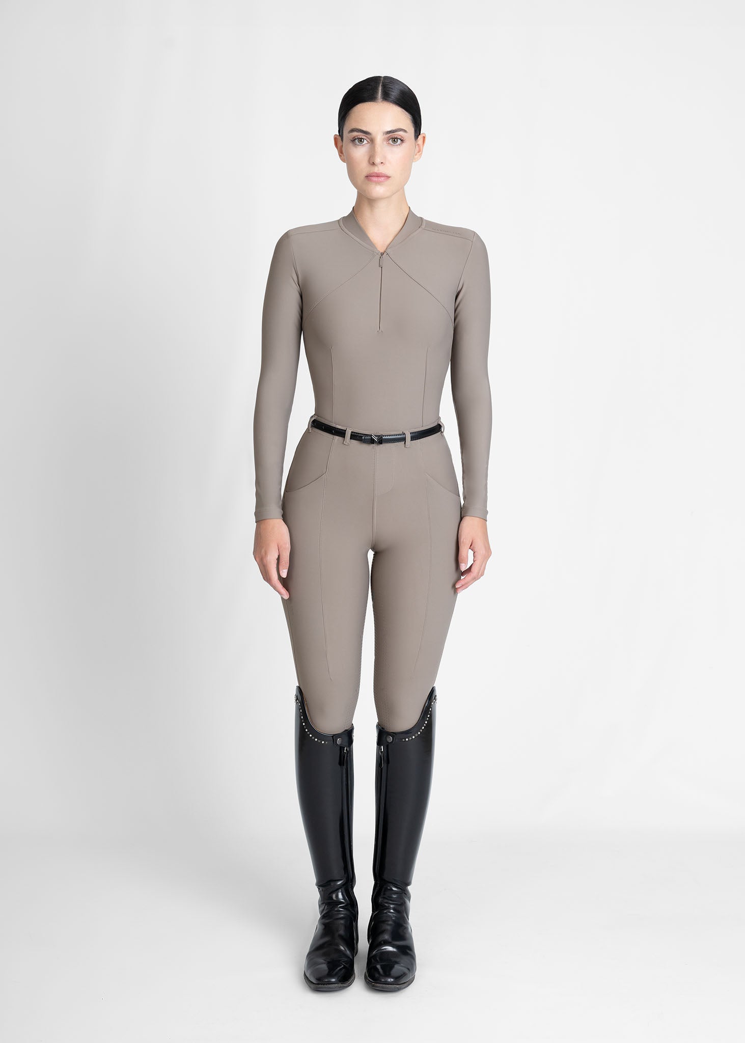 Velya Riding Leggings + Belt (Taupe)
