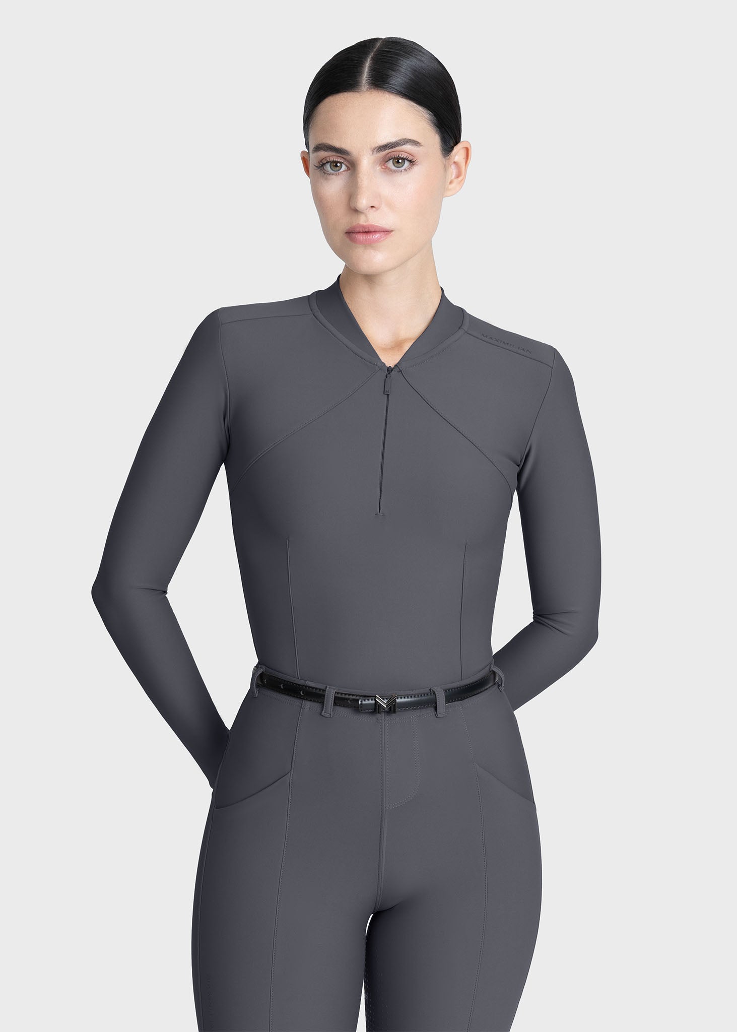 Velya Long Sleeve Base Layer (Graphite)