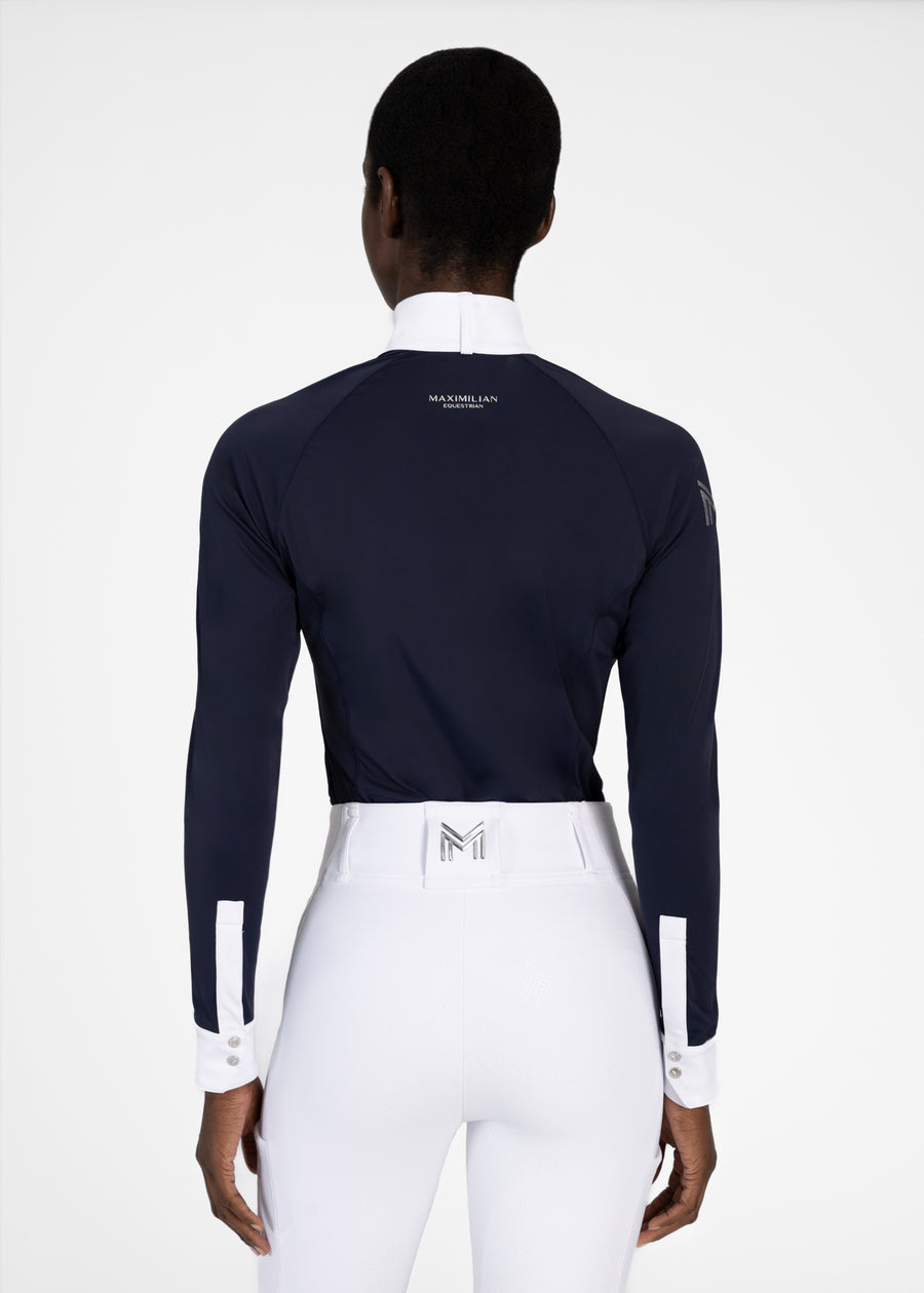 Aira Long Sleeve Show Shirt (Navy)