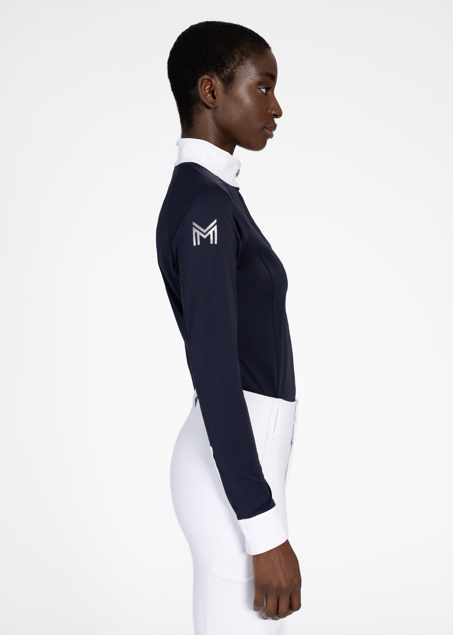 Aira Long Sleeve Show Shirt (Navy)