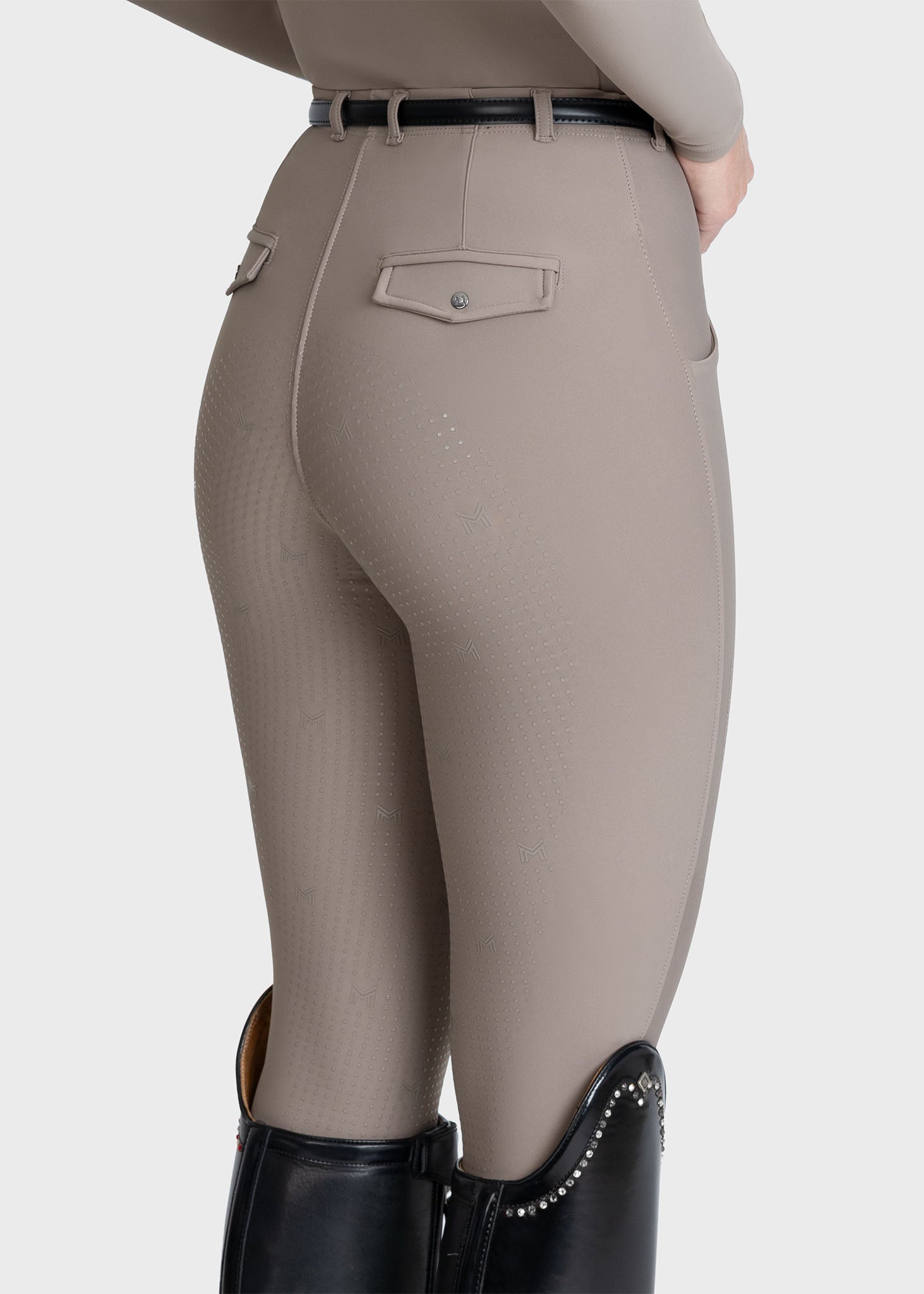Velya Riding Leggings + Belt (Taupe)