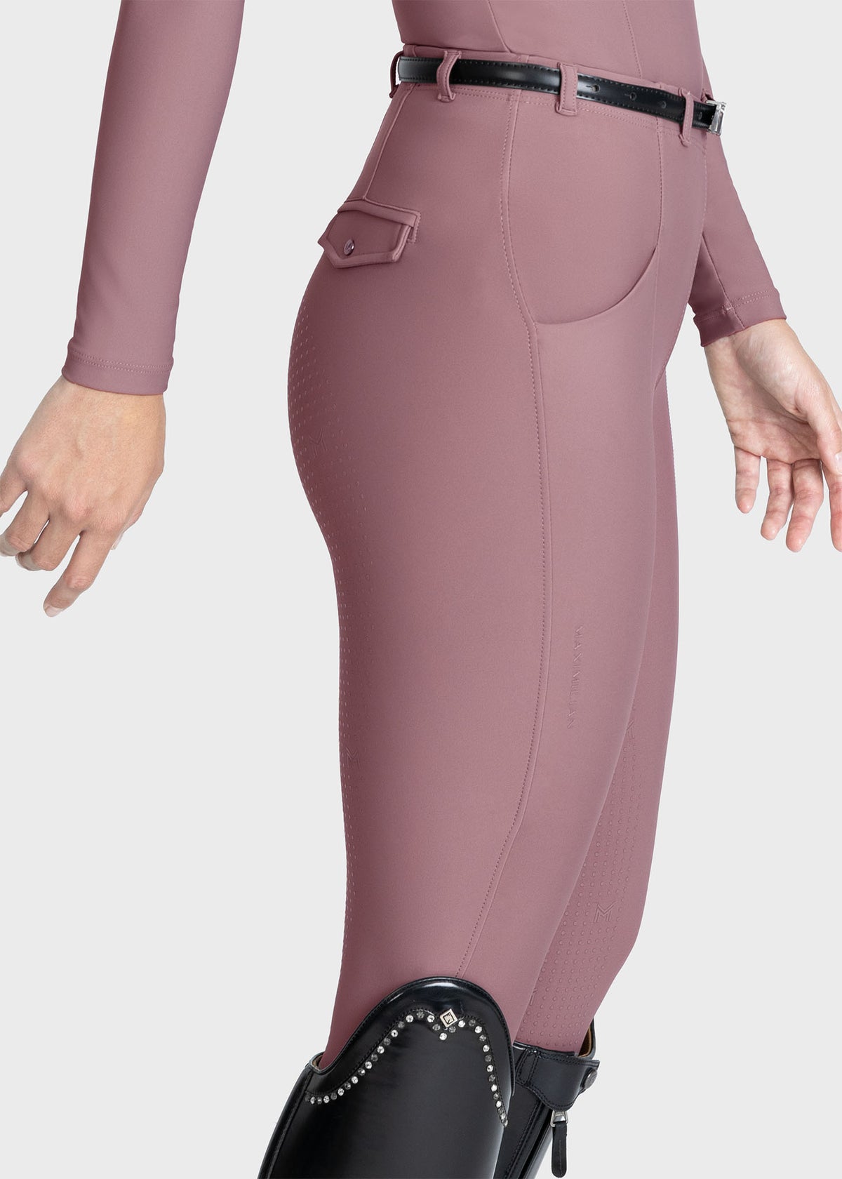 Velya Riding Leggings + Belt (Heather)