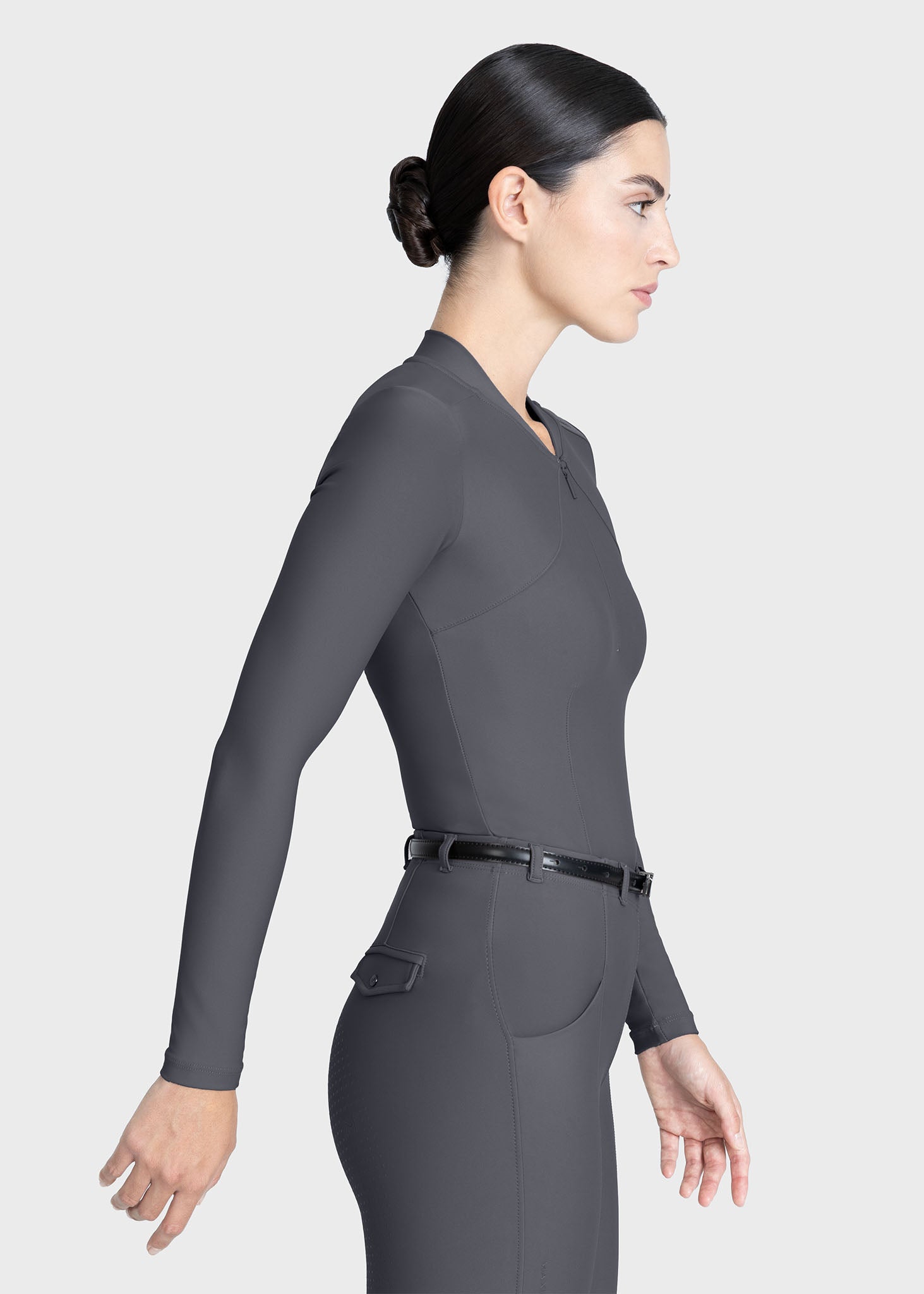 Velya Long Sleeve Base Layer (Graphite)
