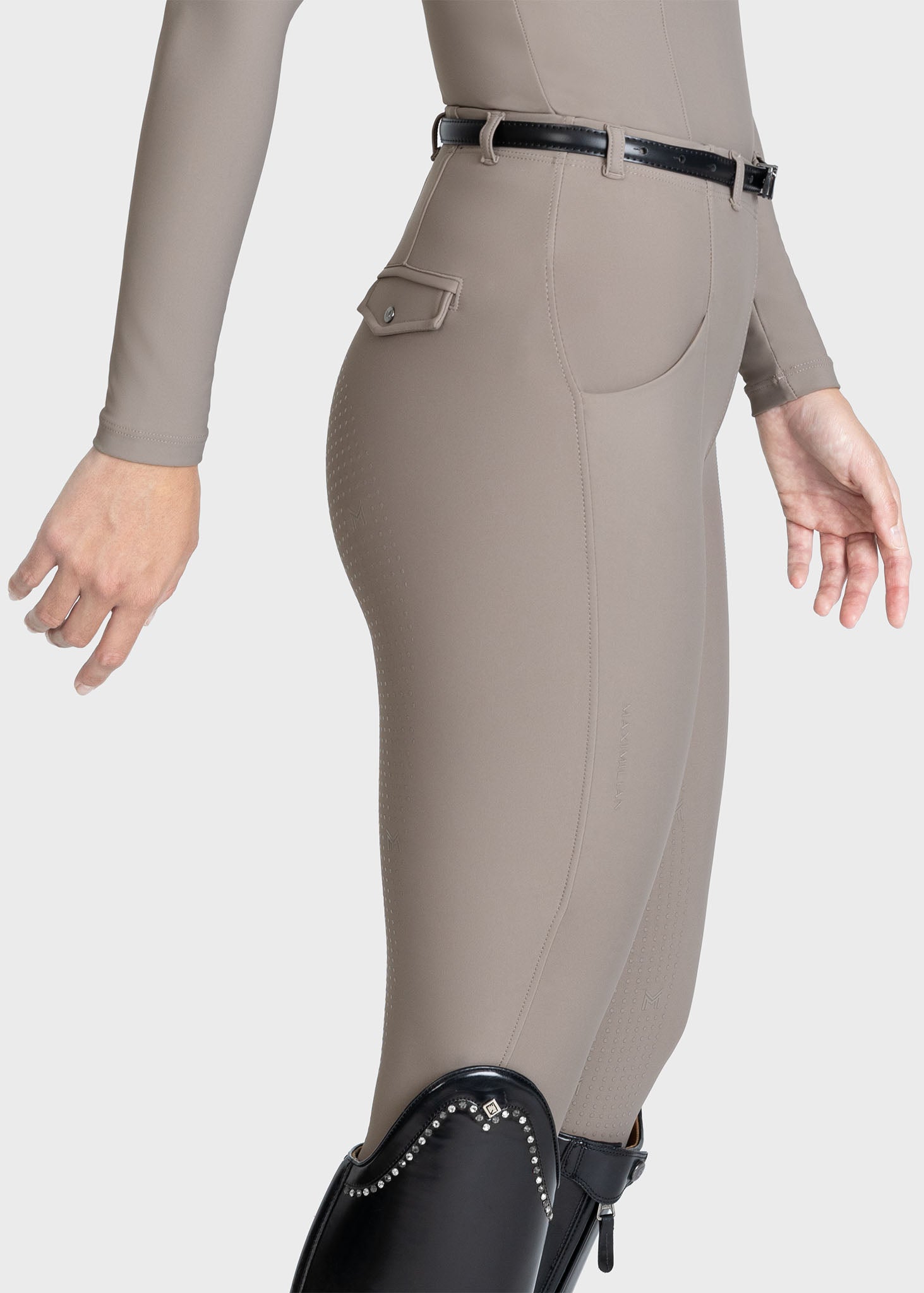 Velya Riding Leggings + Belt (Taupe)