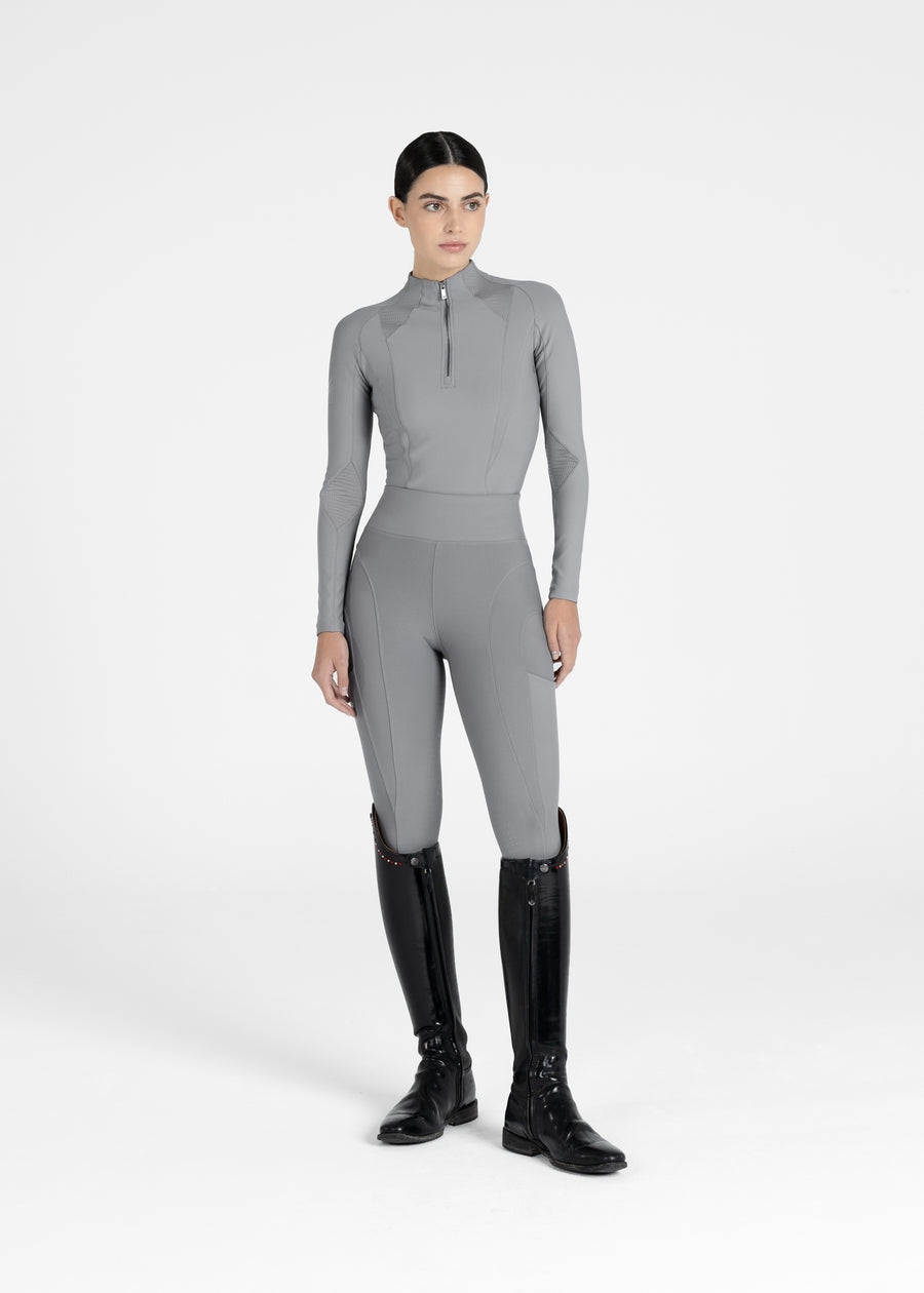 Frame Long Sleeve Base Layer (Titanium)