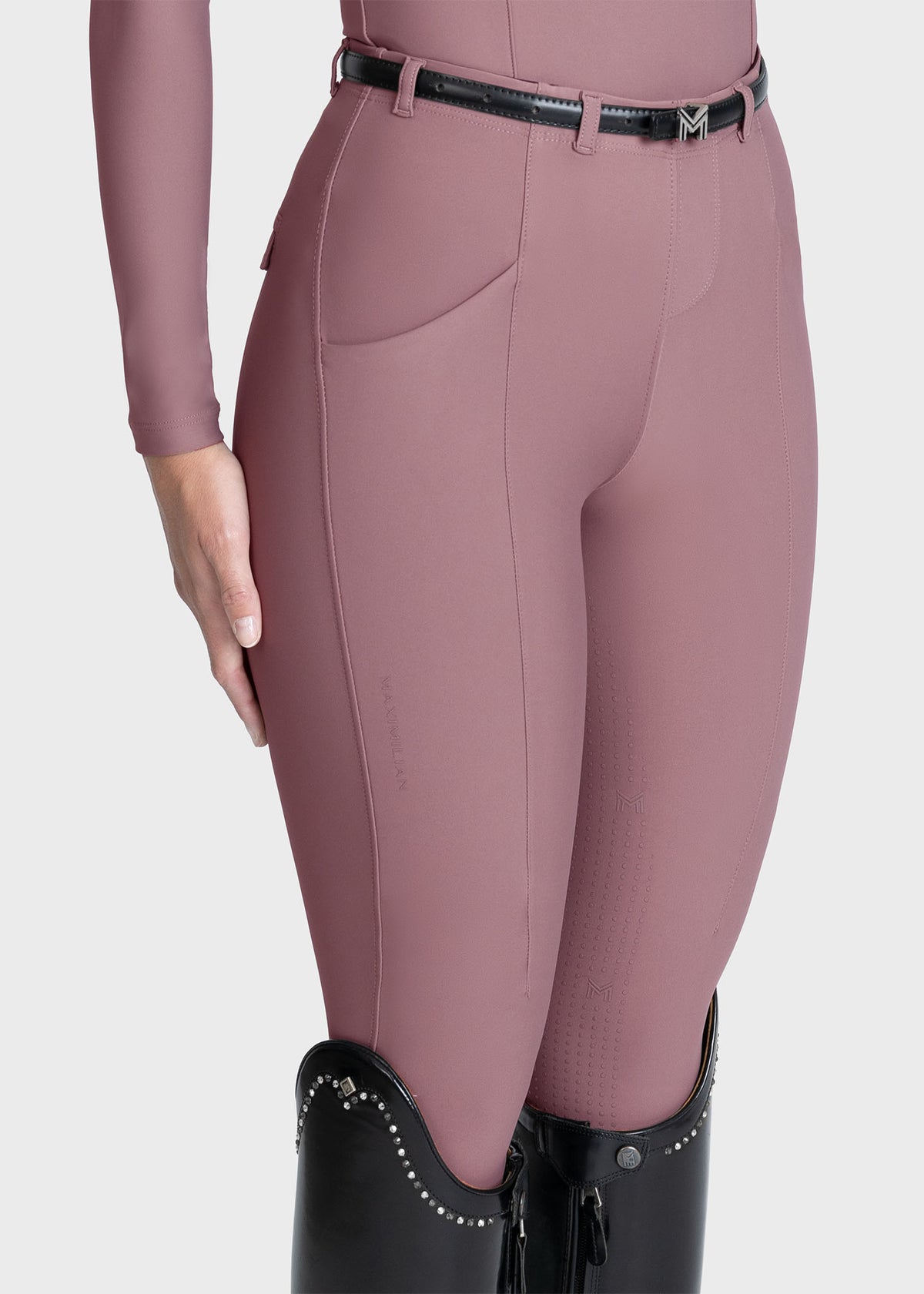 Velya Riding Leggings + Belt (Heather)