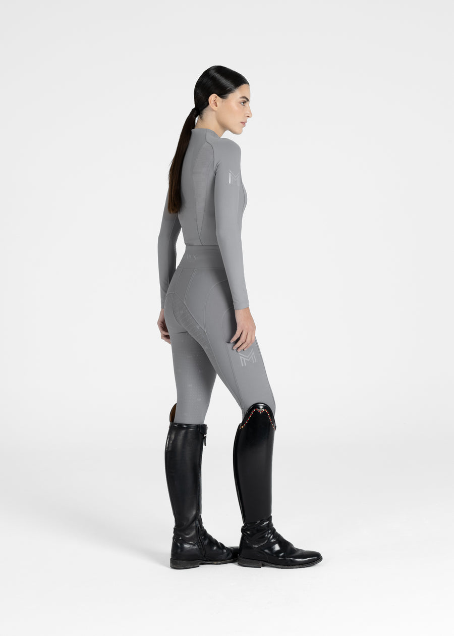 Frame Long Sleeve Base Layer (Titanium)