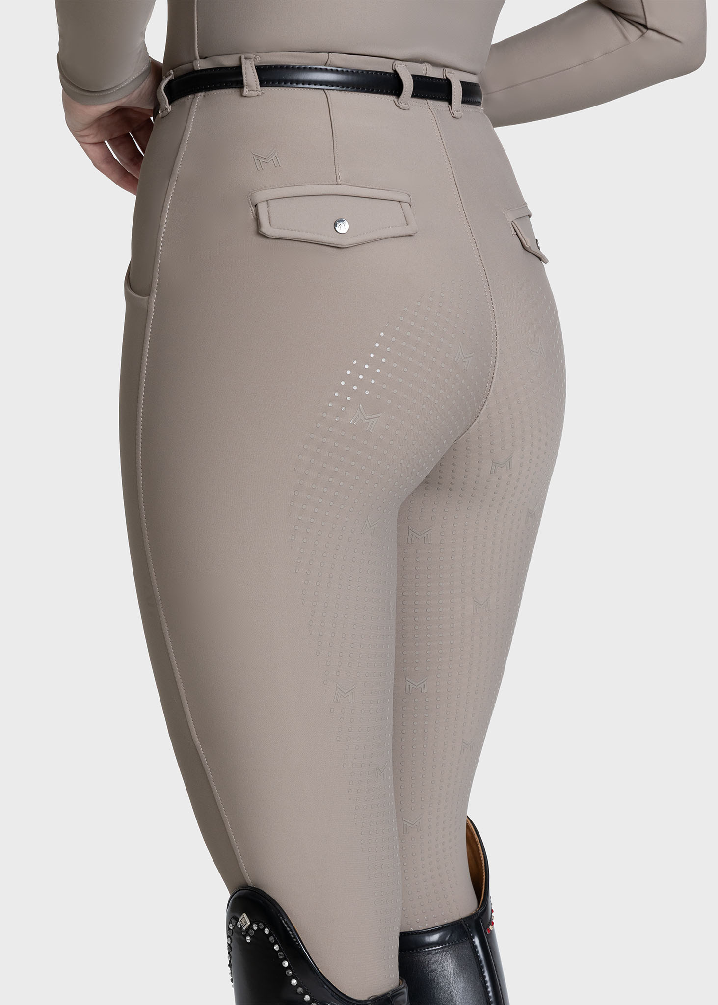 Velya Riding Leggings + Belt (Taupe)