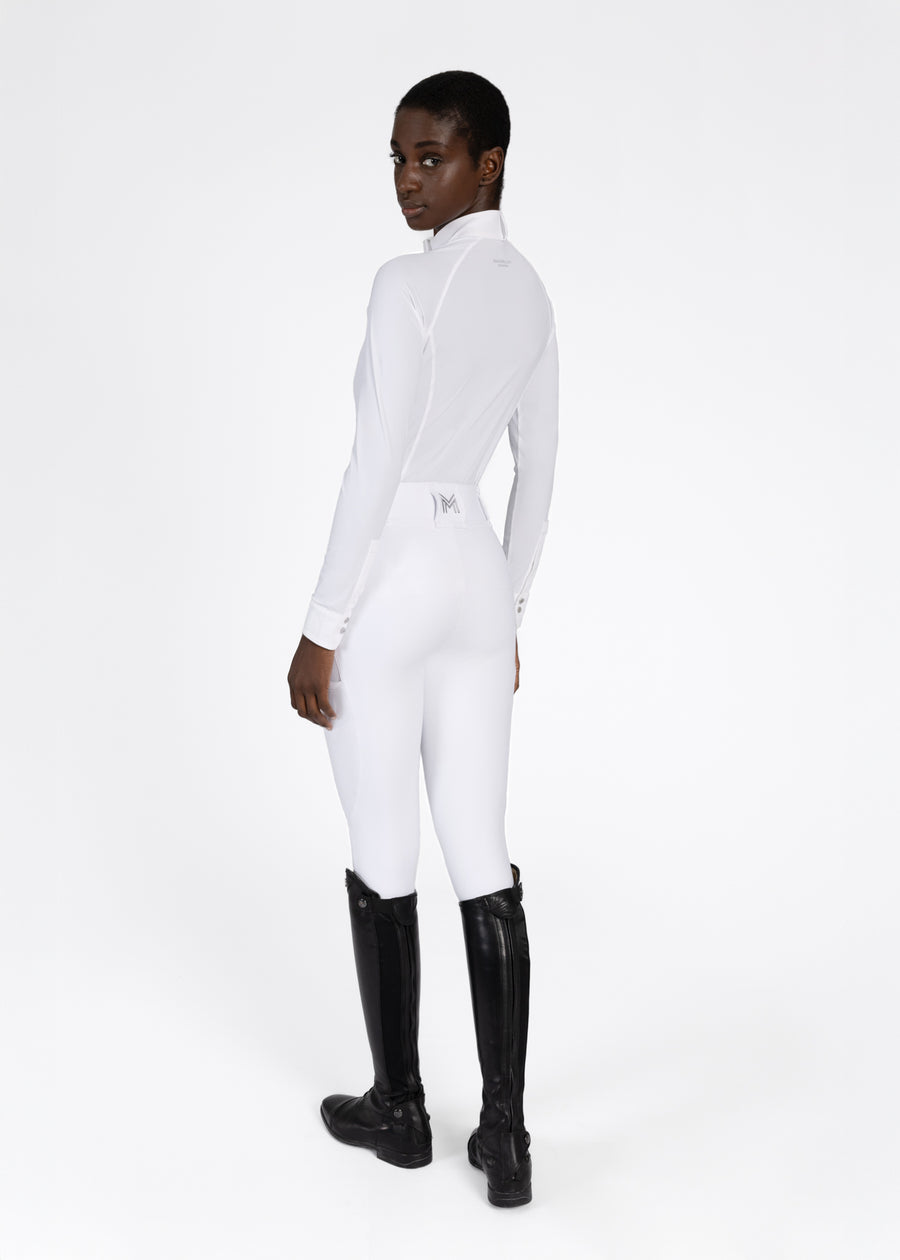 Aira Long Sleeve Show Shirt (White)