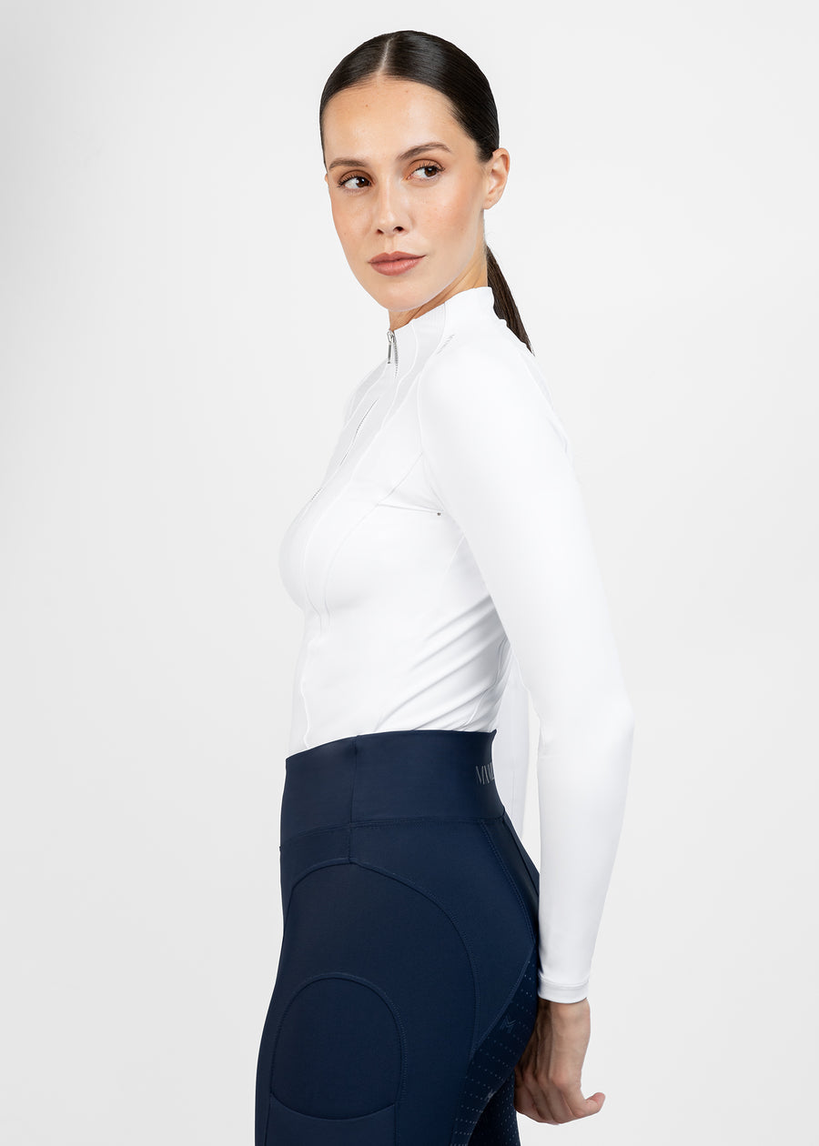 Frame Long Sleeve Base Layer (White)