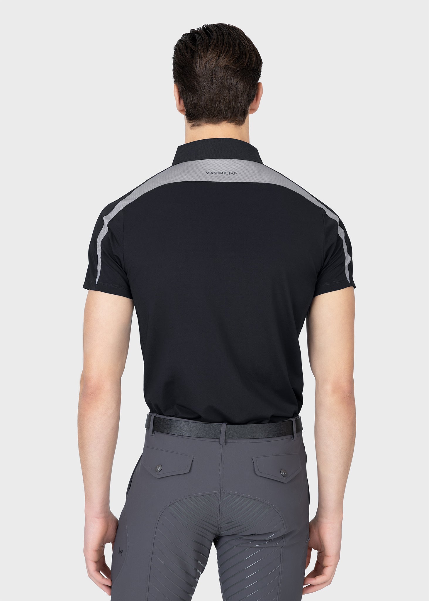 Court Polo Shirt (Black/Grey)