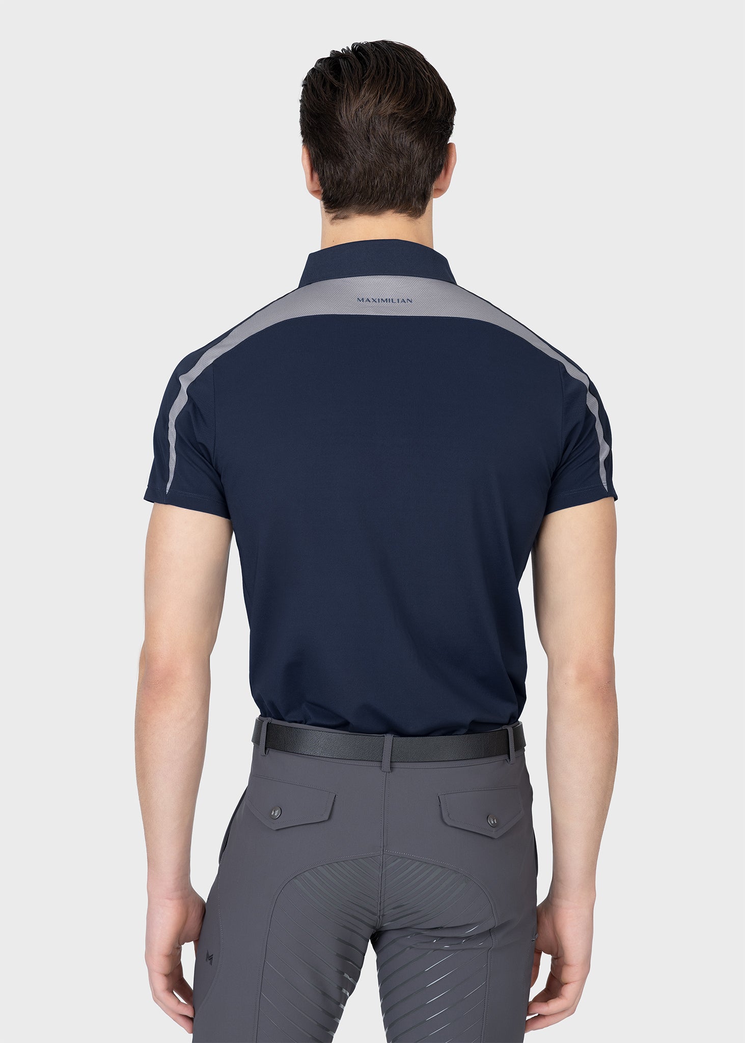 Court Polo Shirt (Navy/Grey)