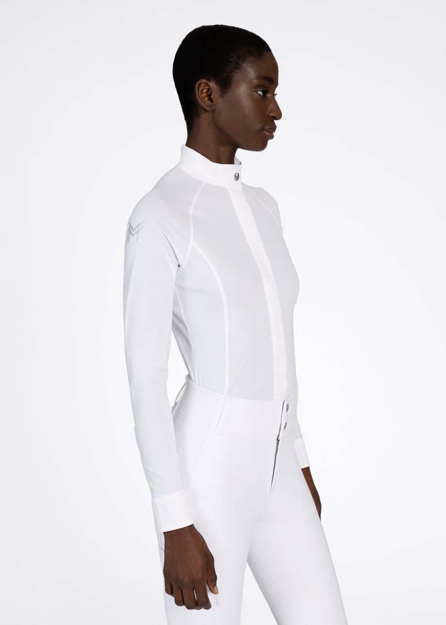 Aira Long Sleeve Show Shirt (White)