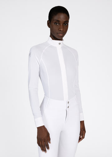 Aira Long Sleeve Show Shirt (White)