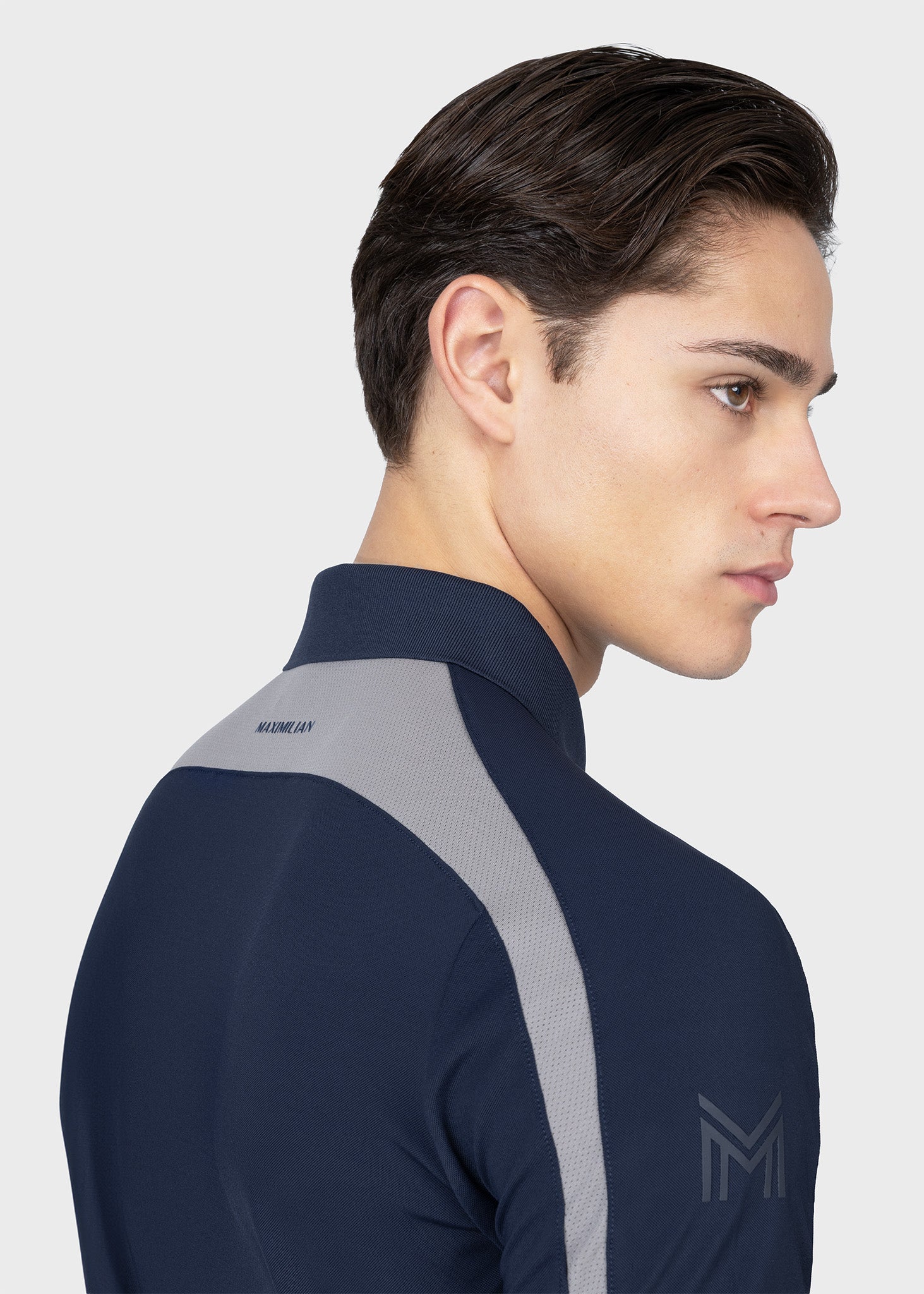 Court Polo Shirt (Navy/Grey)