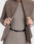 Sherpa Teddy Vest (Taupe)