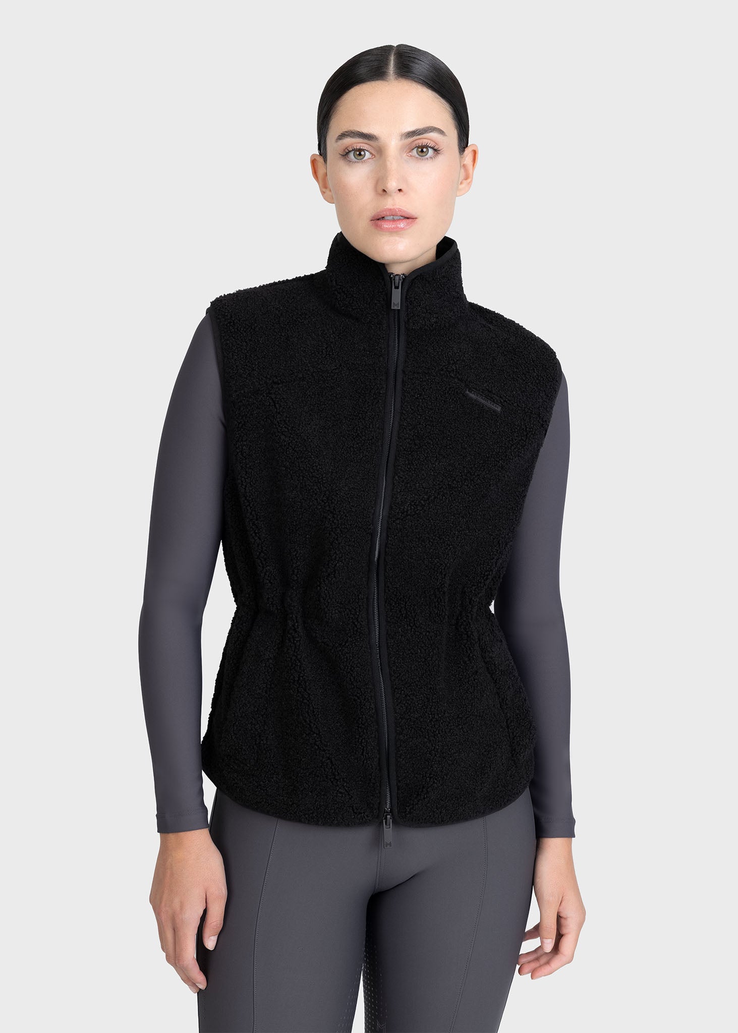 Sherpa Teddy Vest (Black)
