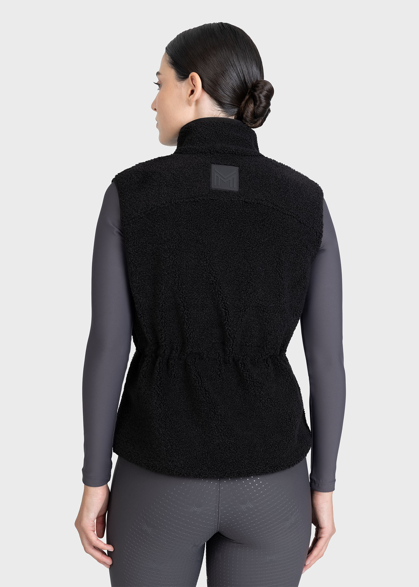 Sherpa Teddy Vest (Black)