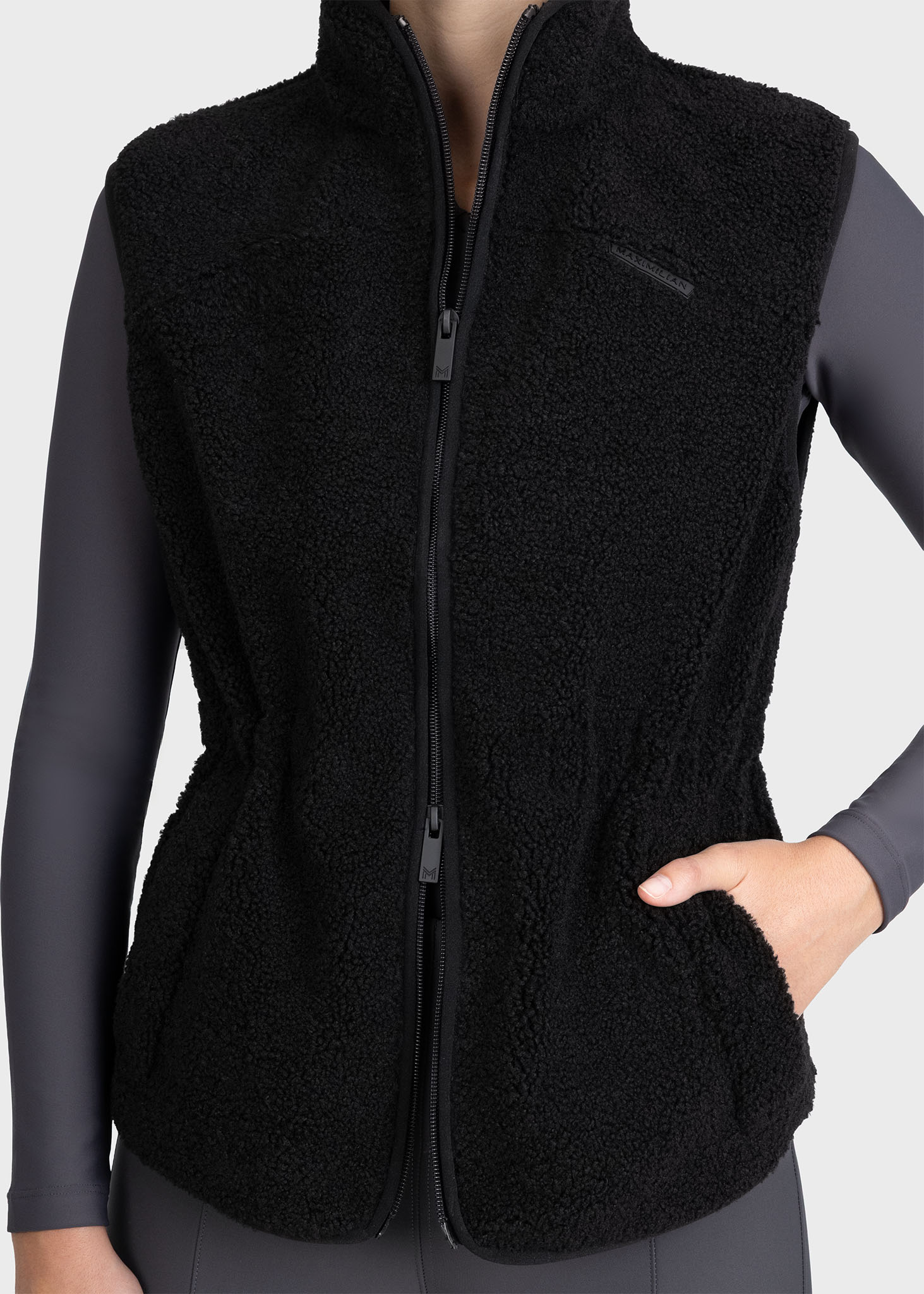 Sherpa Teddy Vest (Black)