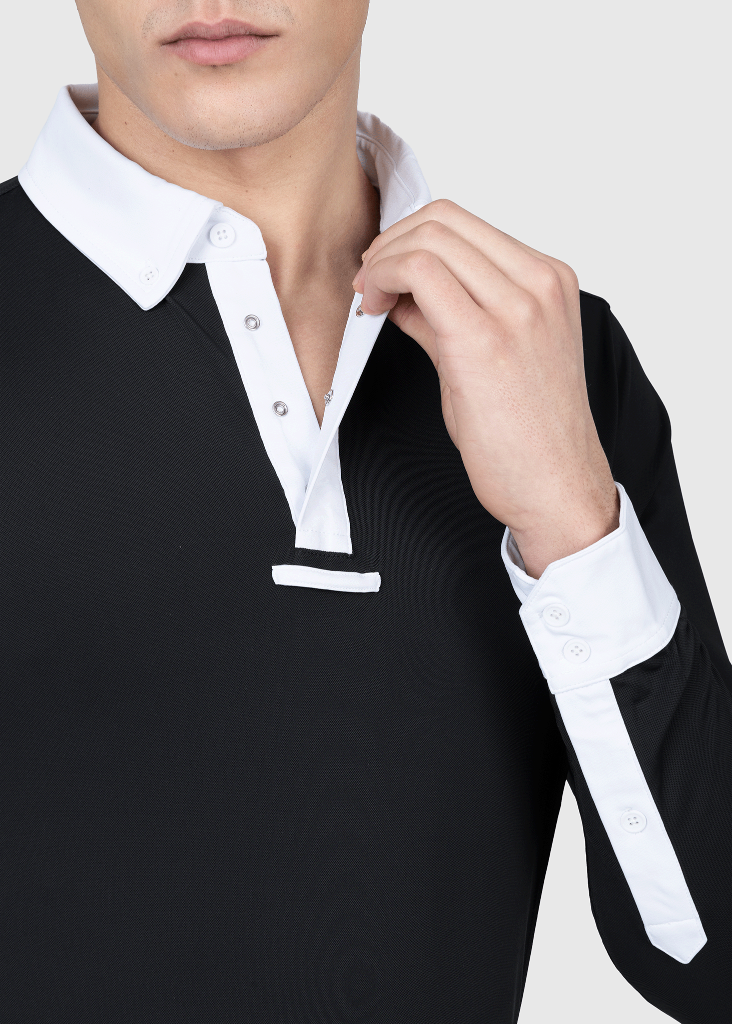 Focus Long Sleeve Competition Shirt (Black)