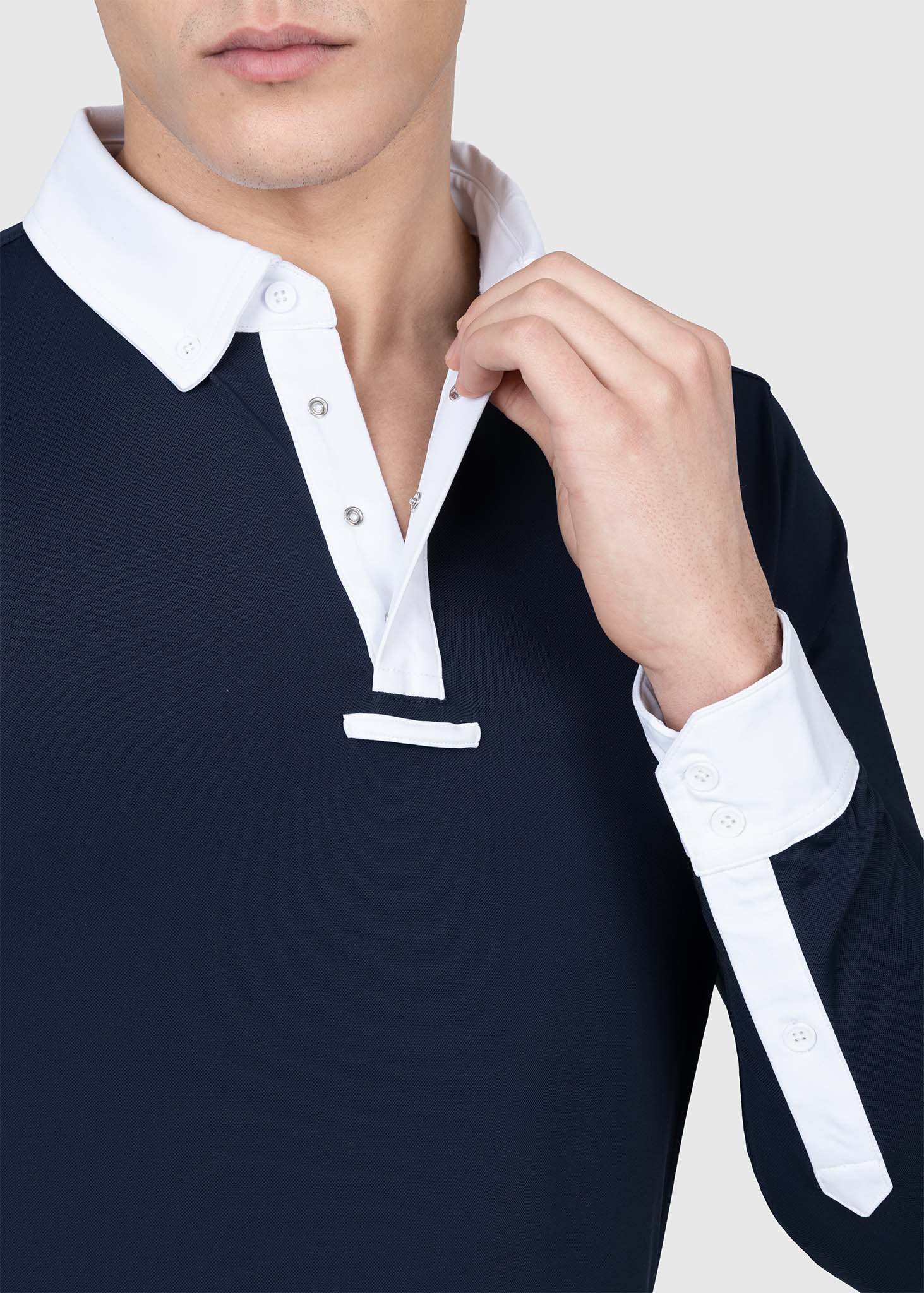 Focus Long Sleeve Competition Shirt (Navy)