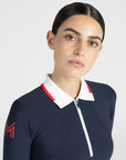 Concept Long Sleeve Polo Shirt (Navy)