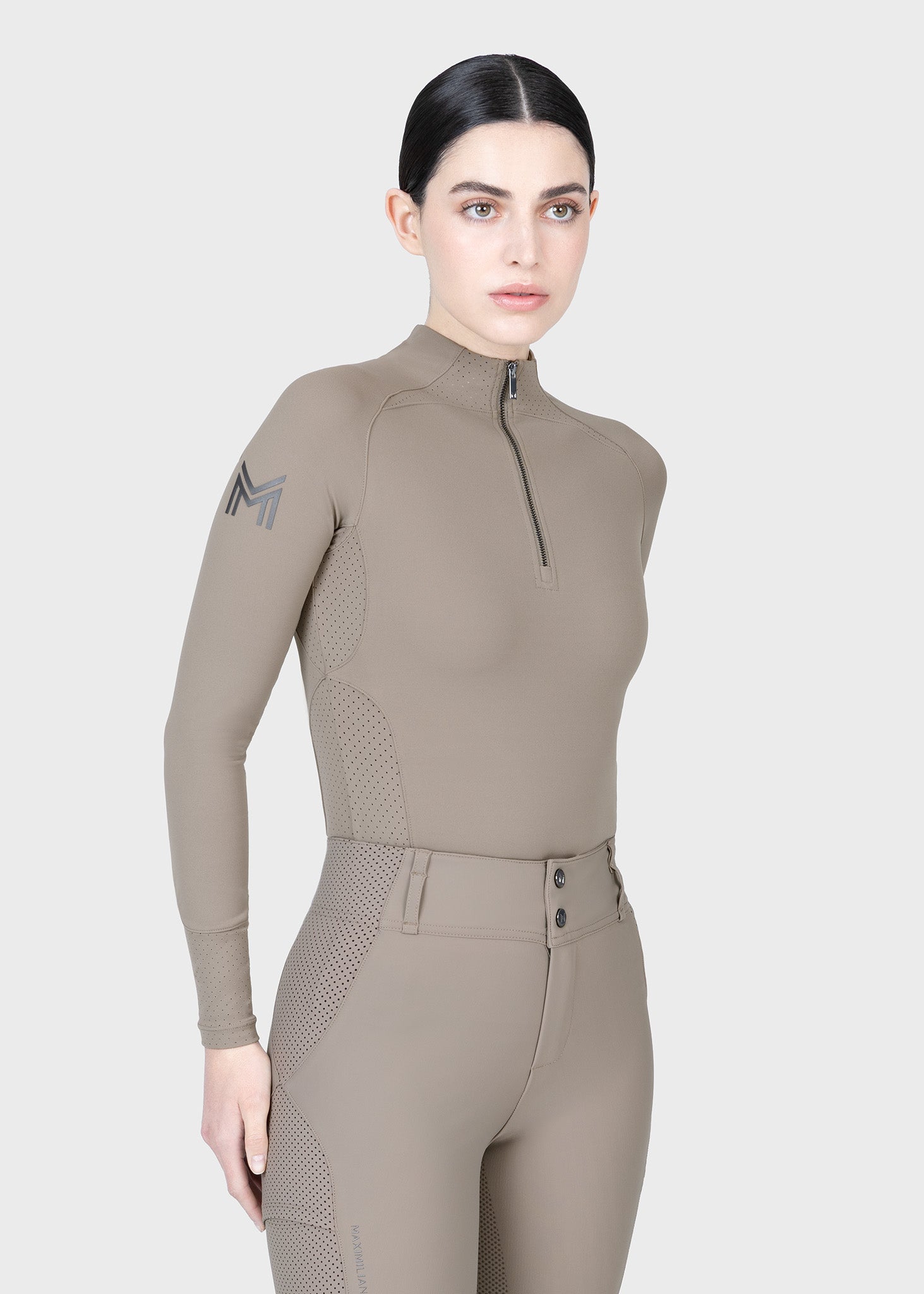 Aero Long Sleeve Base Layer (Taupe)