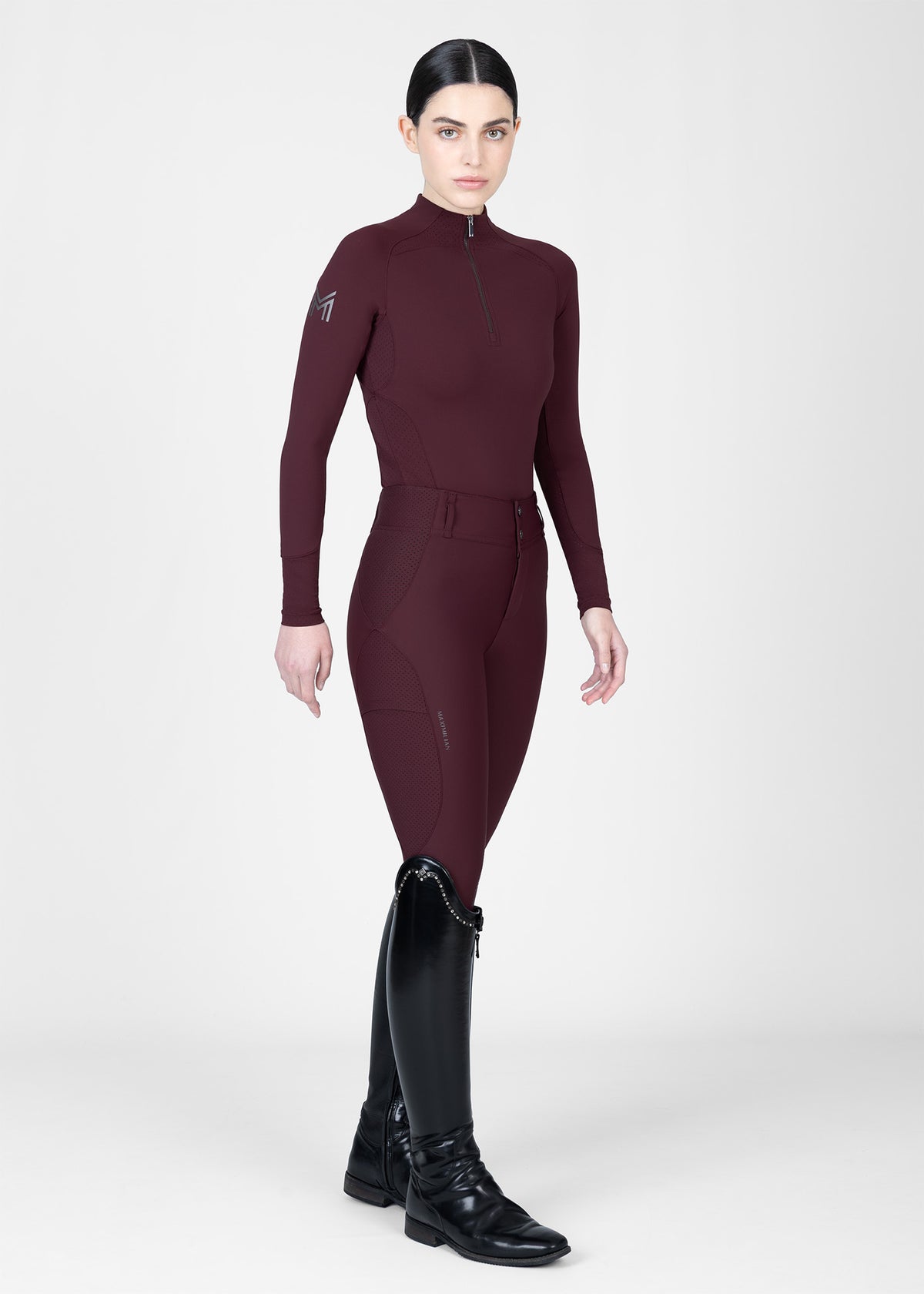 Aero Long Sleeve Base Layer (Burgundy)