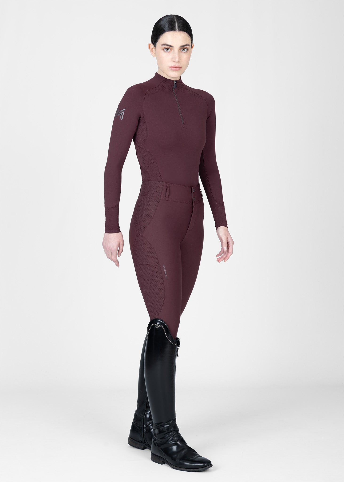 Aero Long Sleeve Base Layer (Burgundy)