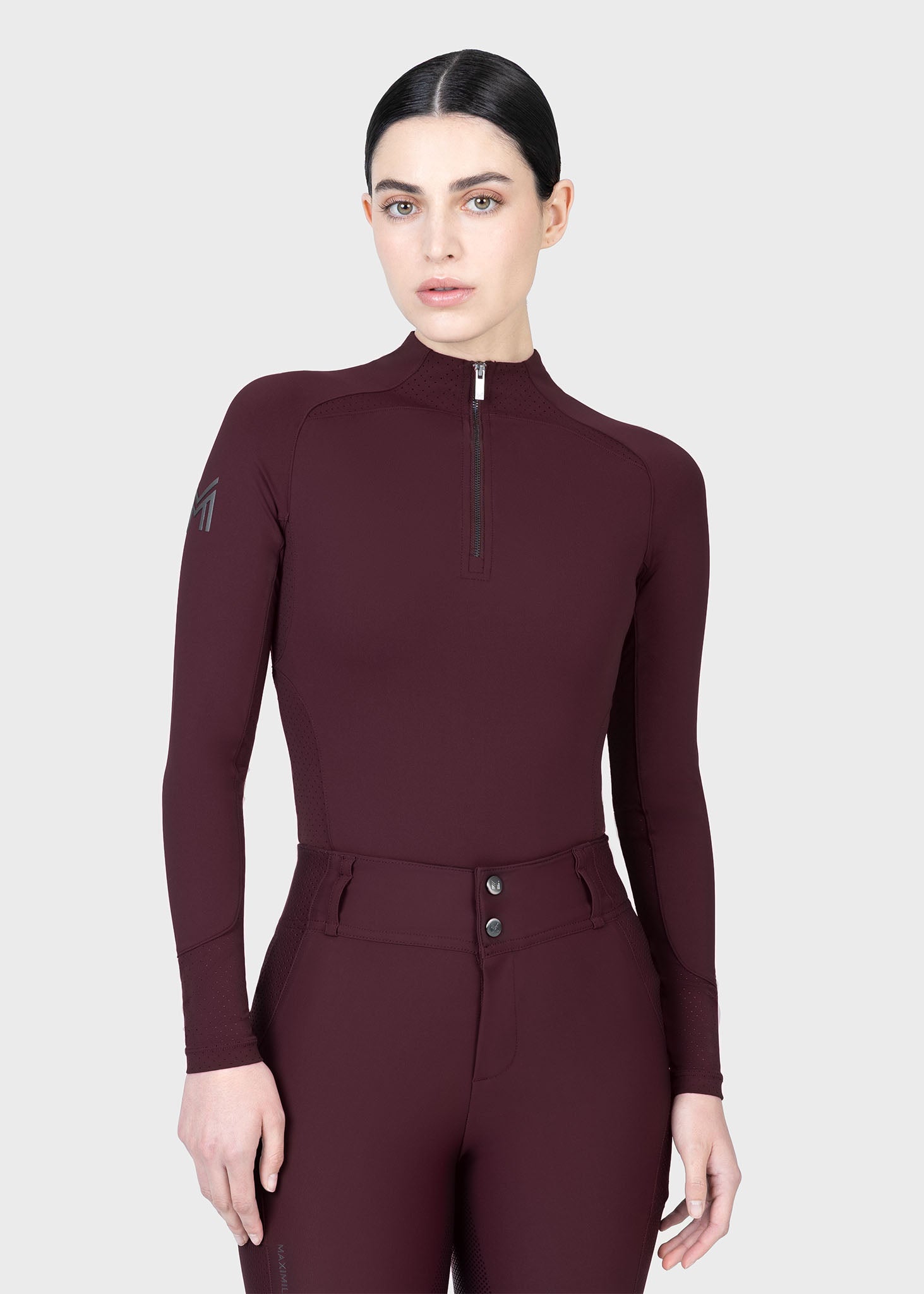 Aero Long Sleeve Base Layer (Burgundy)