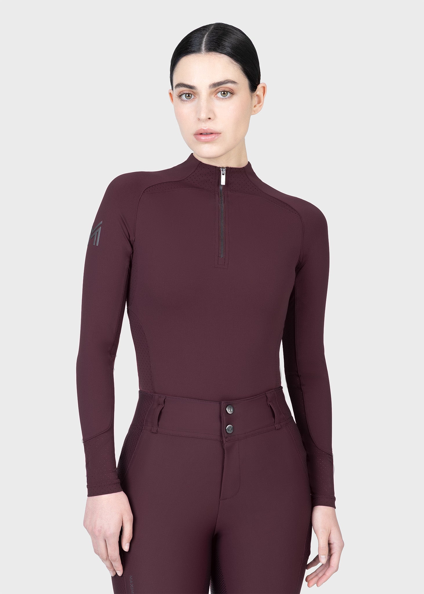 Aero Long Sleeve Base Layer (Burgundy)