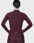 Aero Long Sleeve Base Layer (Burgundy)